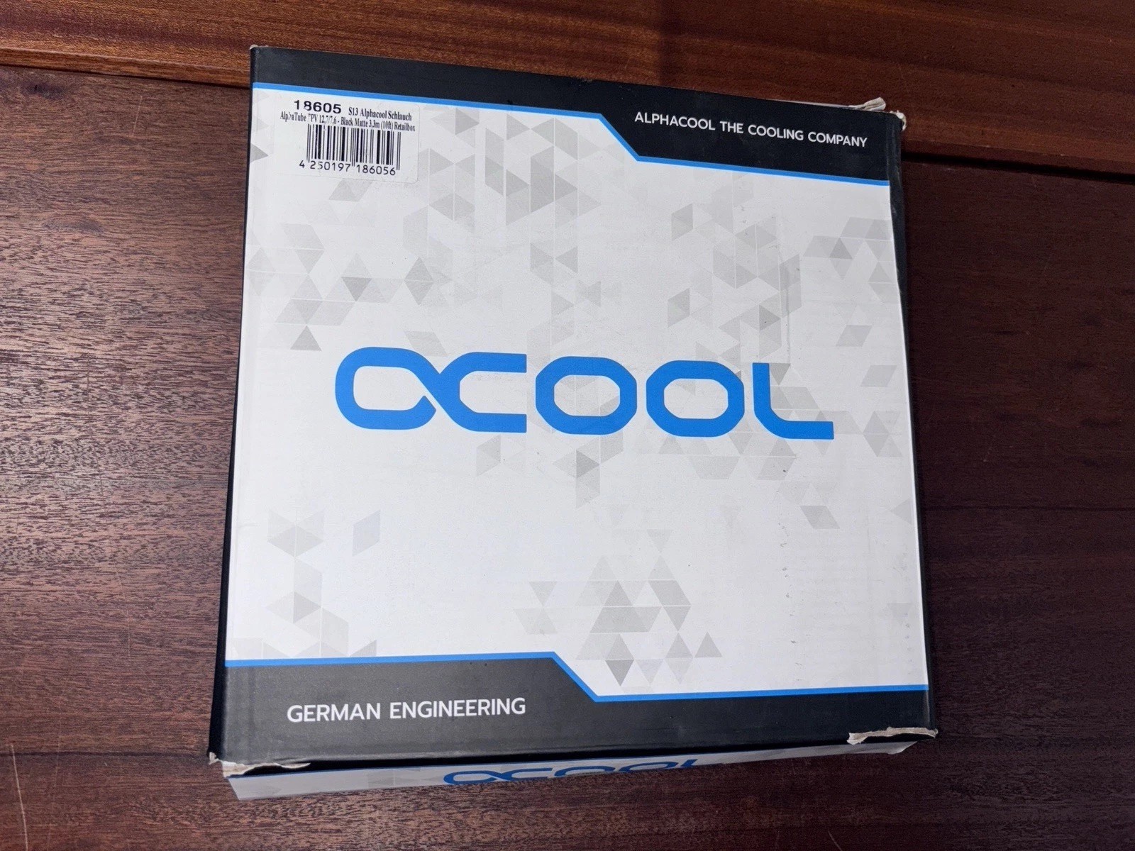 Alphacool Schlauch AlphaTube TPV 12,7/7,6 – Black Matte 3,3m (10ft) Retailbox