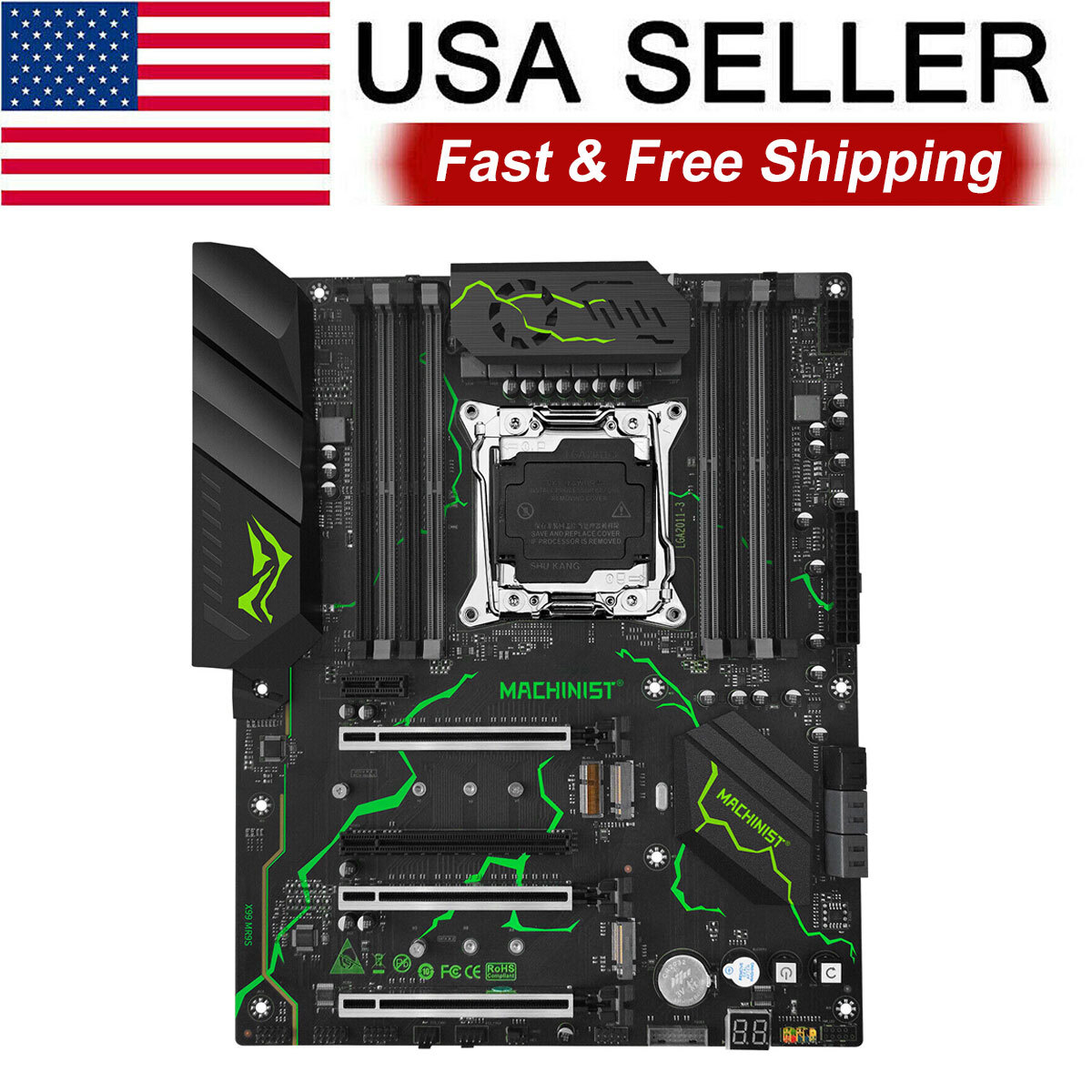 X99 Motherboard LGA 2011-3 DDR4 RAM WIFI M.2 NVME Support Xeon E5 Series CPU
