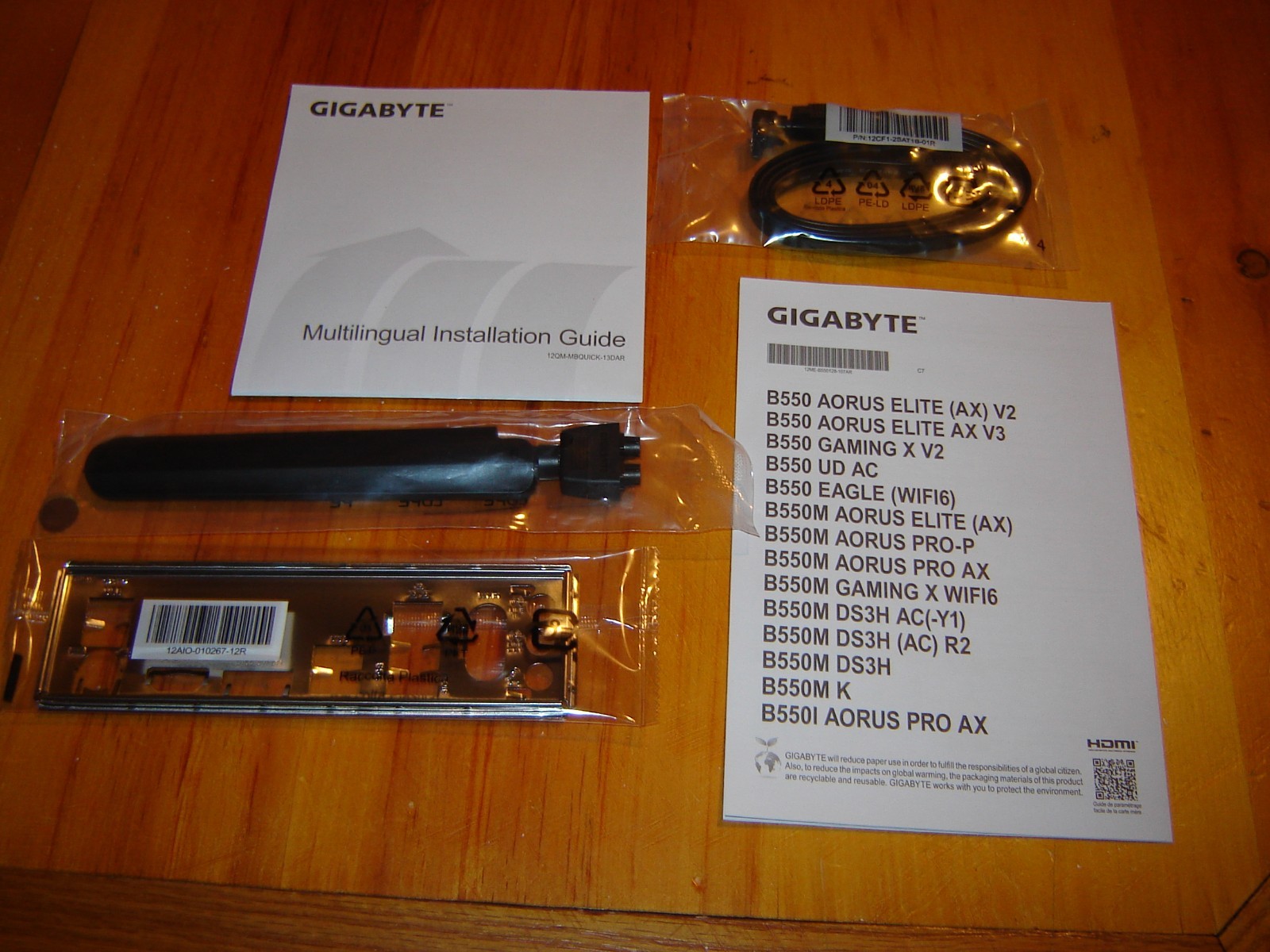 Gigabyte B550M DS3H AC R2 AM4 B550 AMD Ultra Durable Motherboard