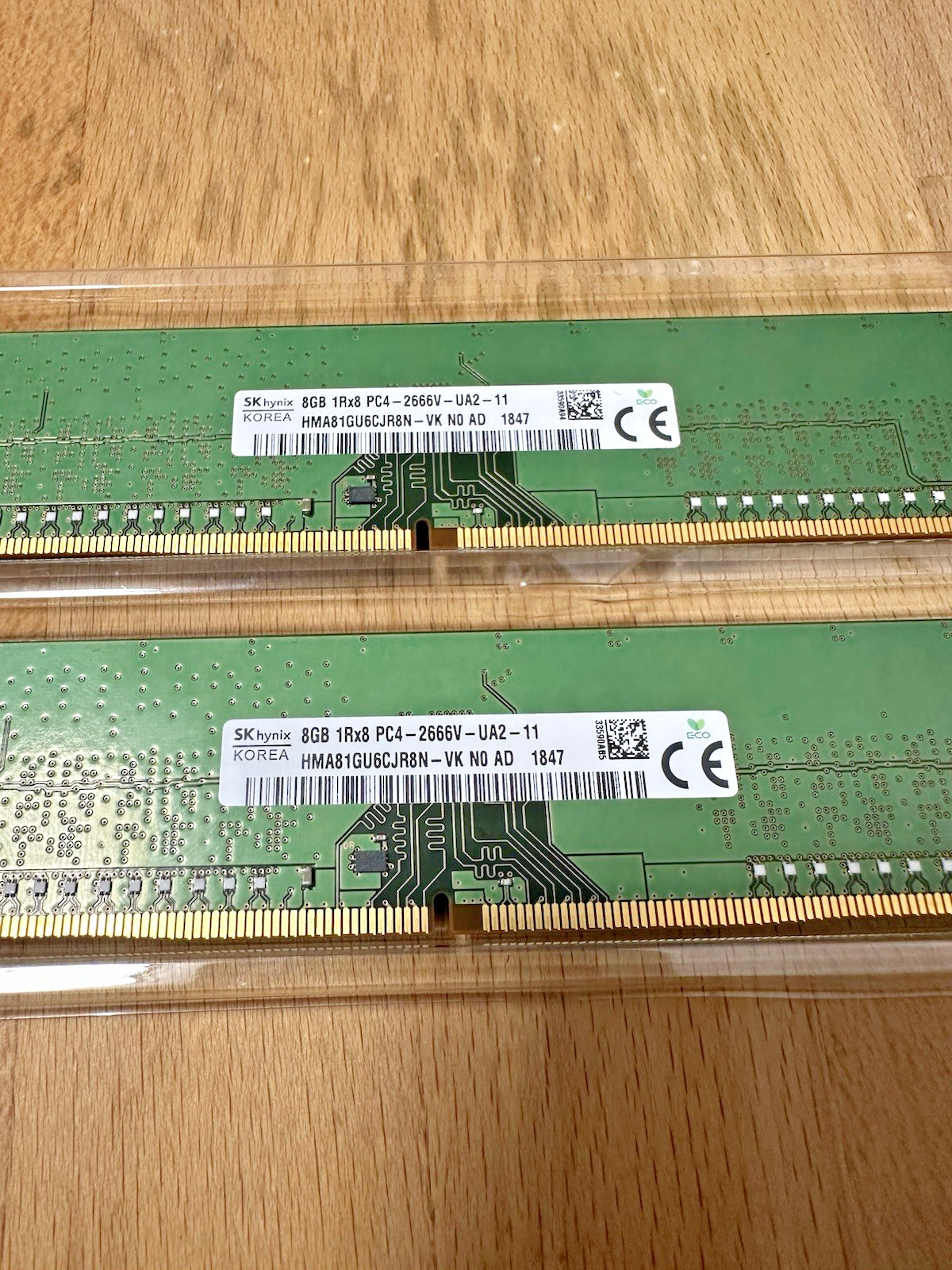 SK Hynix 16GB (2X8GB) 1RX8 PC4-2666V-UA2-11 HMA81GU6CJR8N-VK DDR4 RAM