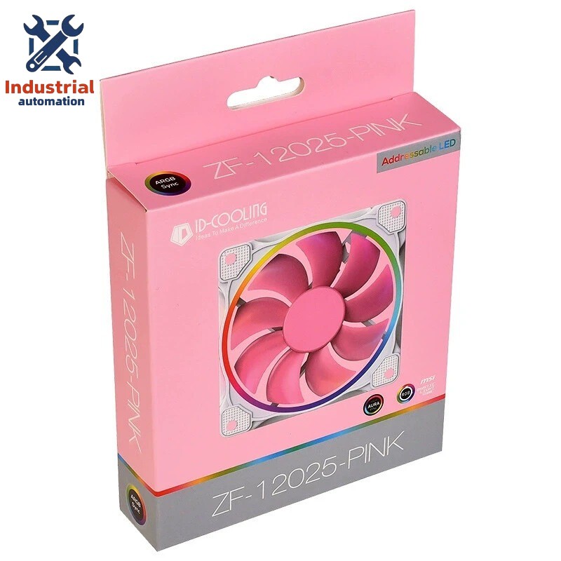 ID-COOLING ZF-12025-PINK Case Fan 120mm 5V 3 PIN Addressable RGB Cooling Fan MB