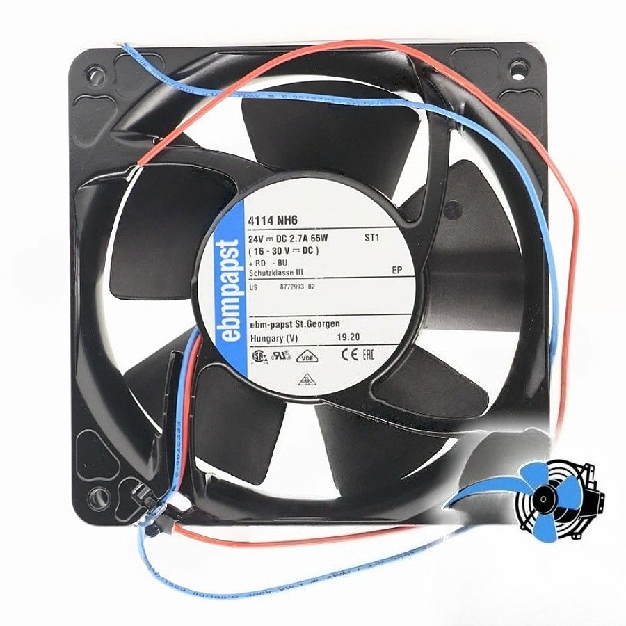 1 PCS New Ebmpapst 4114NH6 24V 120x120x38mm Transmitter Cooling Fan