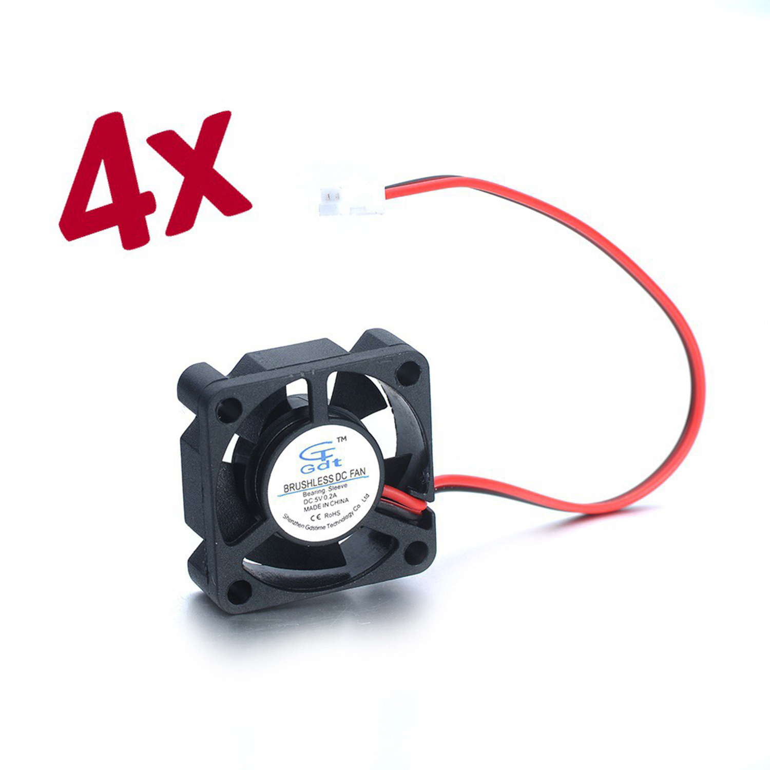 4pcs DC Brushless 30x30x10mm Mini Computer Chassis Cooler Cooling Fan 5V 2Pin