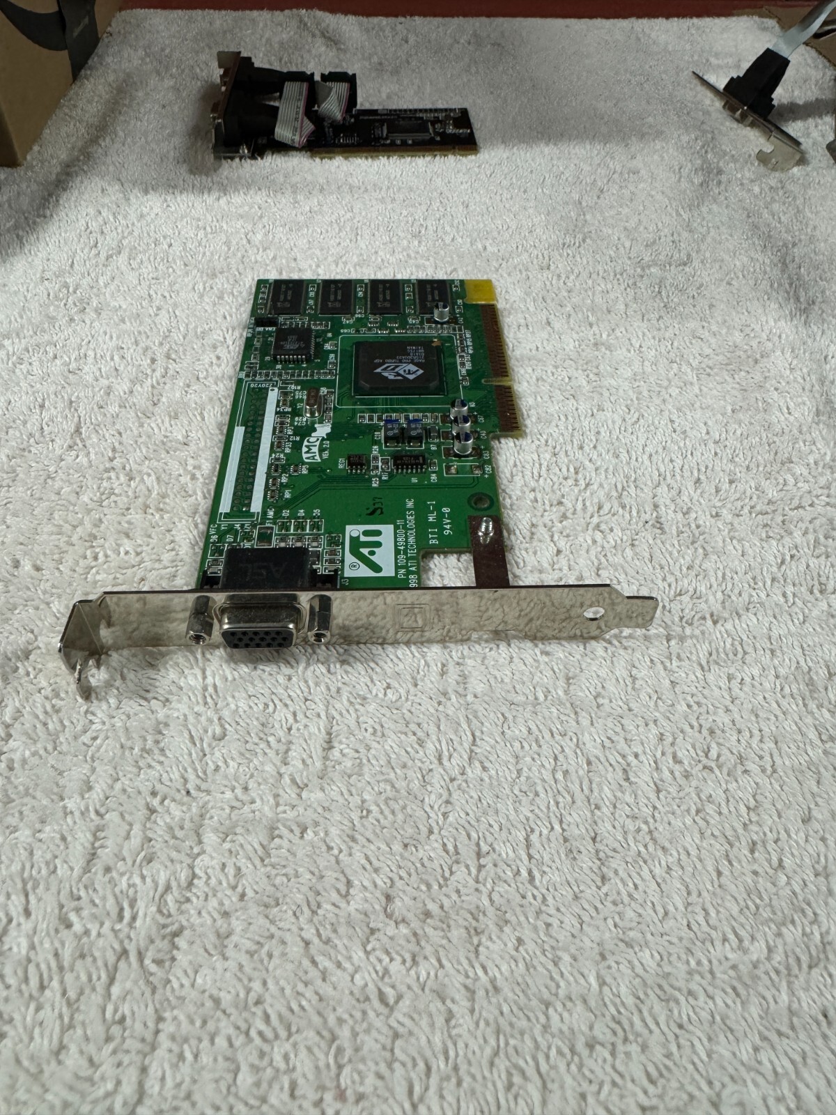 ATI 109-49800-11 Rage Pro Turbo AGP Video Card Retro PC Gaming Vintage 1998 F SH