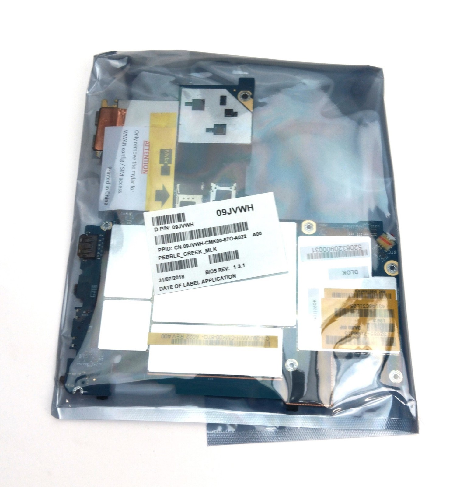 Dell Laptop Motherboard – Intel Core i5-8350U vPro – Integrated UHD 9JVWH