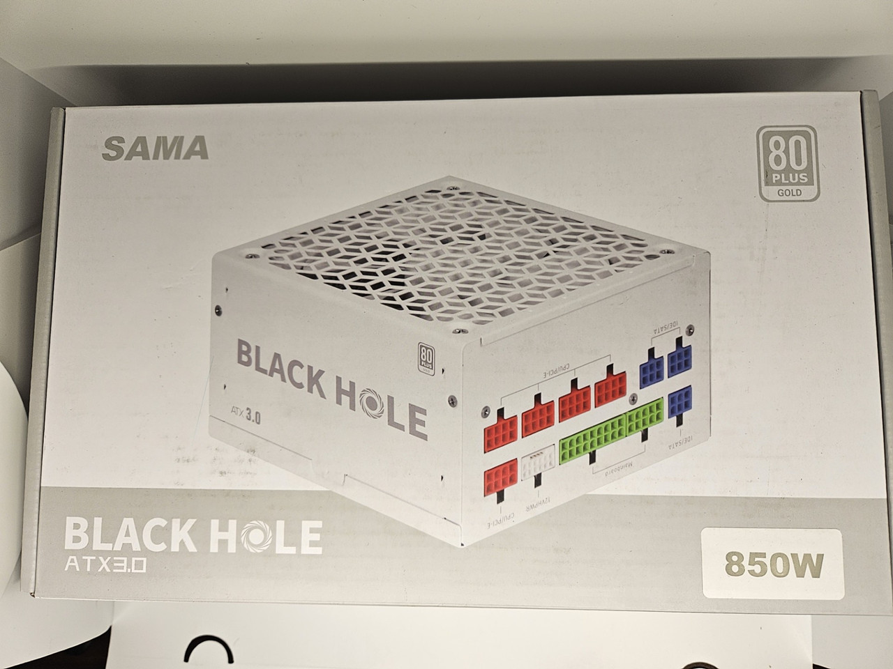 SAMA Black Hole 850W White 80 PLUS Gold Power Supply ATX3.0 ATX Gaming Modular