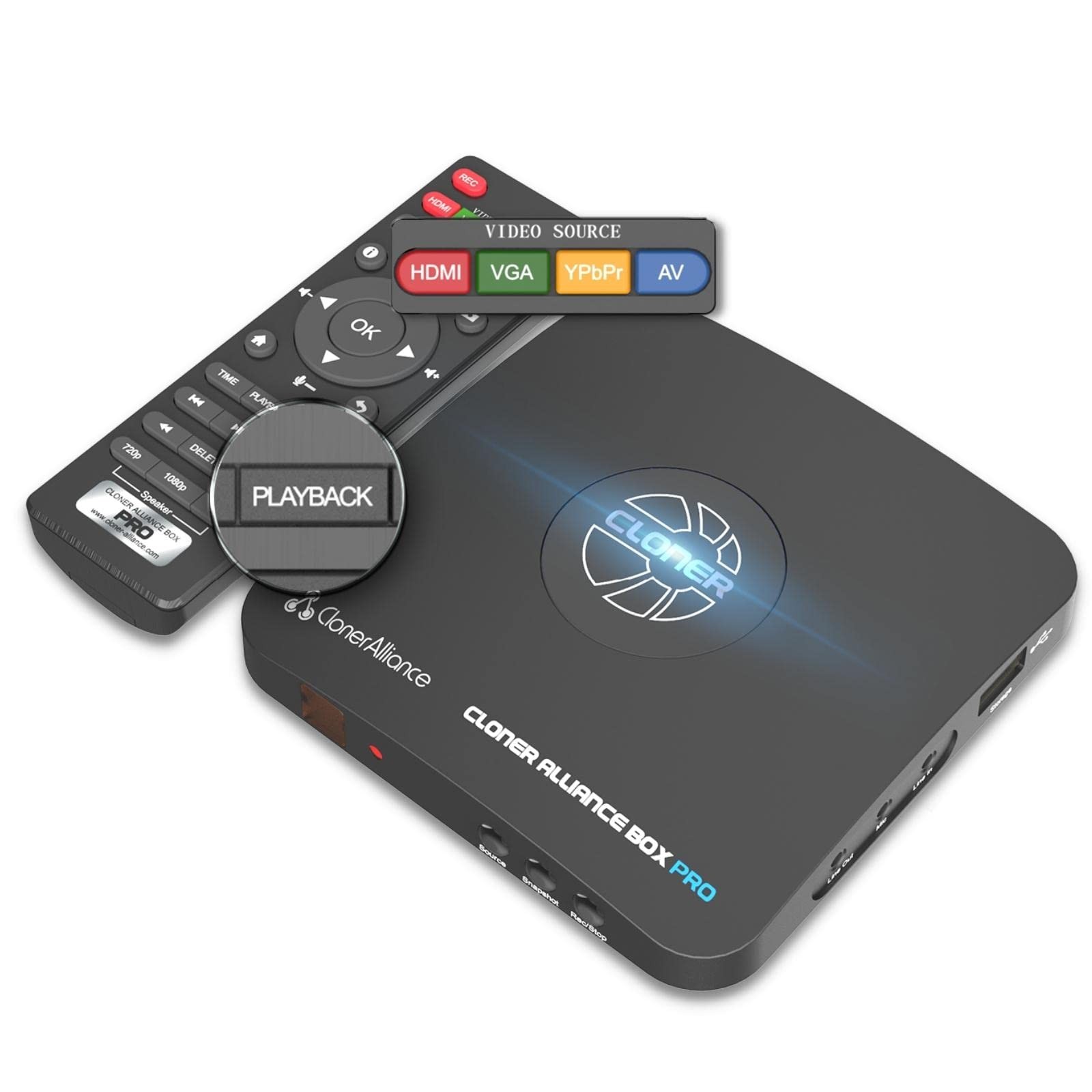 Cloneralliance Pro CA-998P 1080P Capture HDMI Video Capture Box –