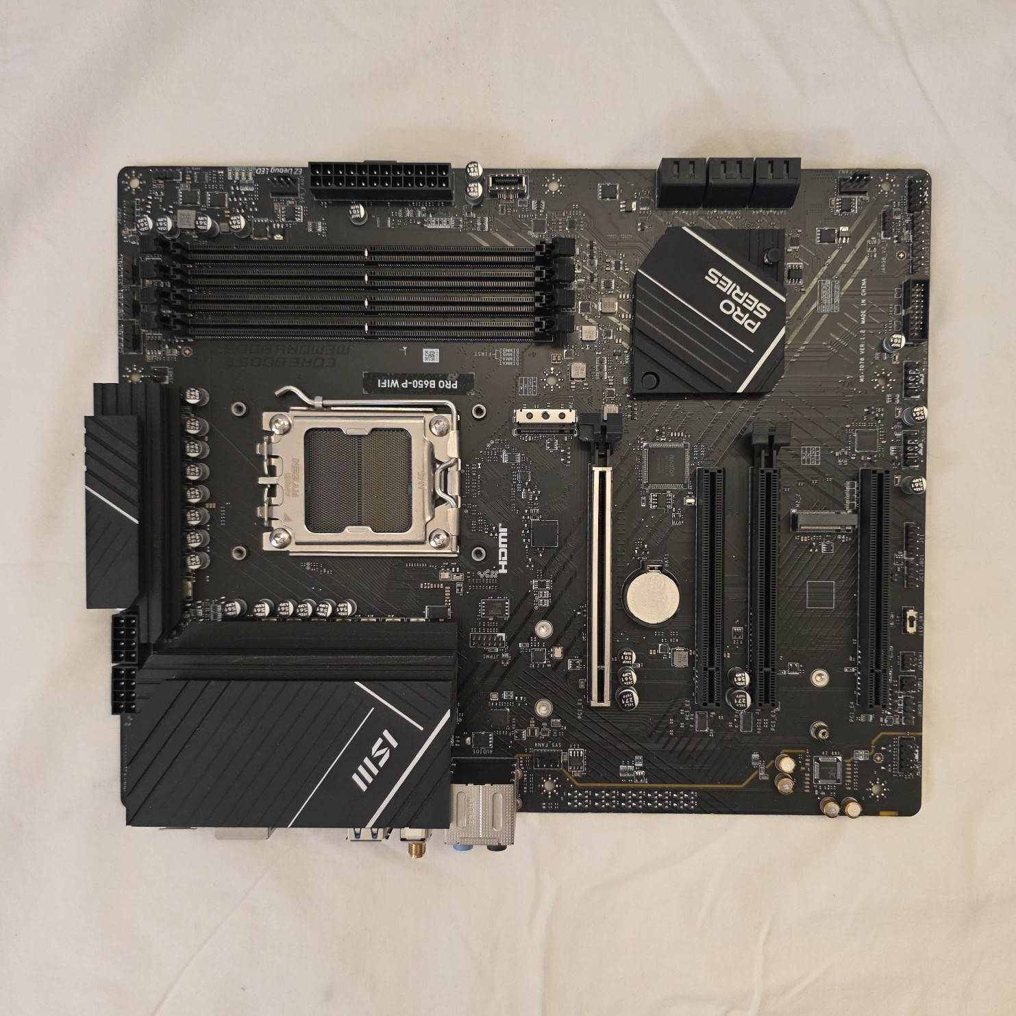 AS-IS MSI PRO B650-P WIFI ATX Motherboard AMD Socket AM5 DDR5 SDRAM Gaming