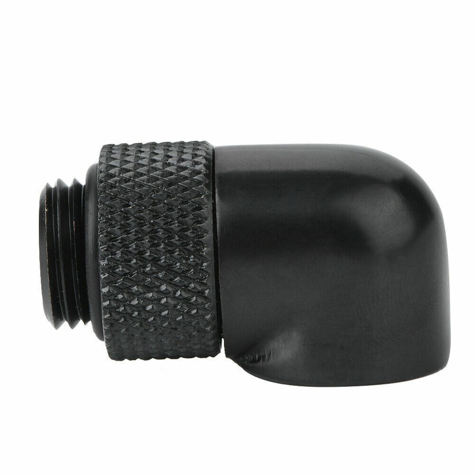 G1/4″ Dual Thread 90 Degree Elbow Rotary Water Tube Adapter For PC Water Cooling