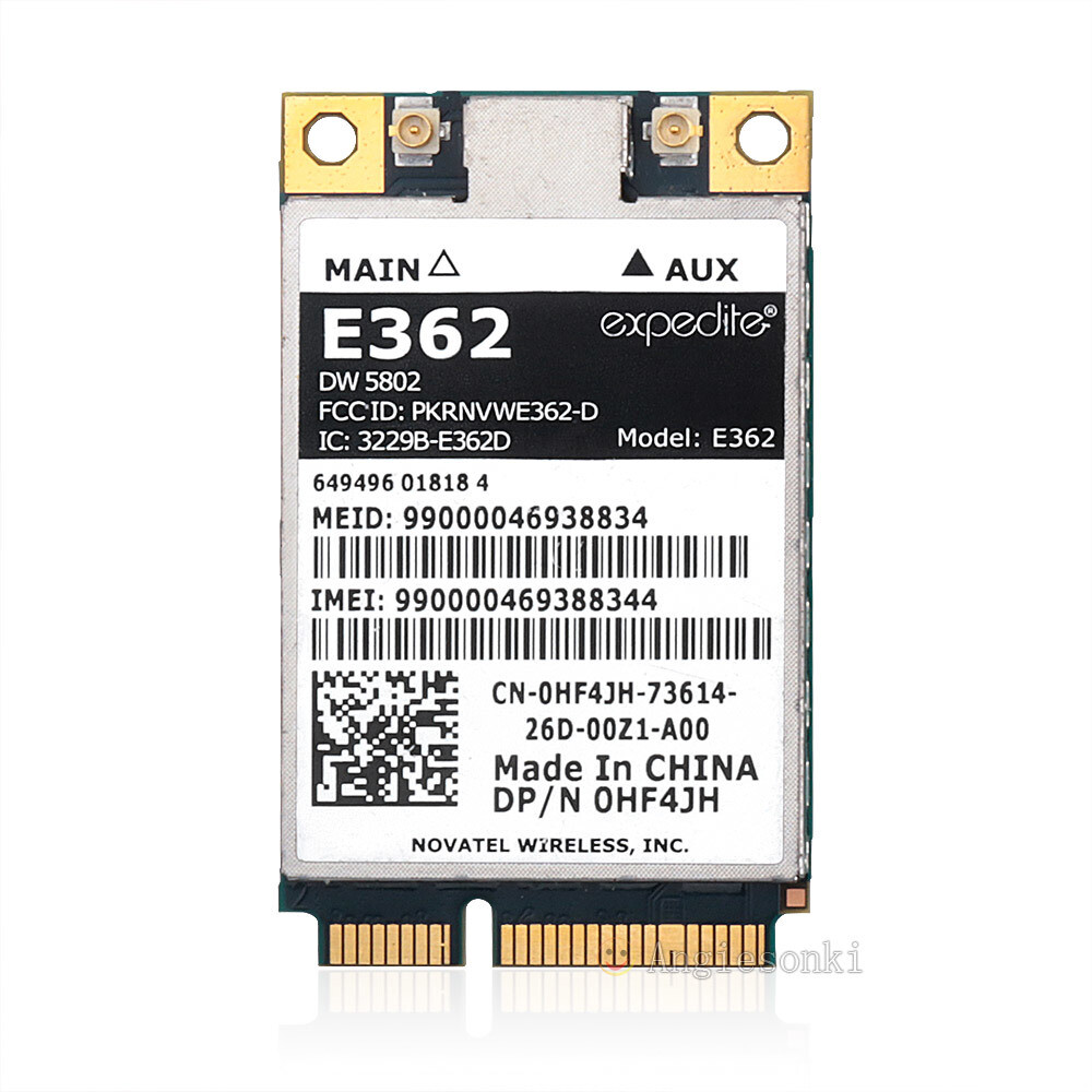 Dell 0HF4JH Wireless DW5802 LTE/WWAN Mobile Broadband E362 Mini PCIE 4G Card