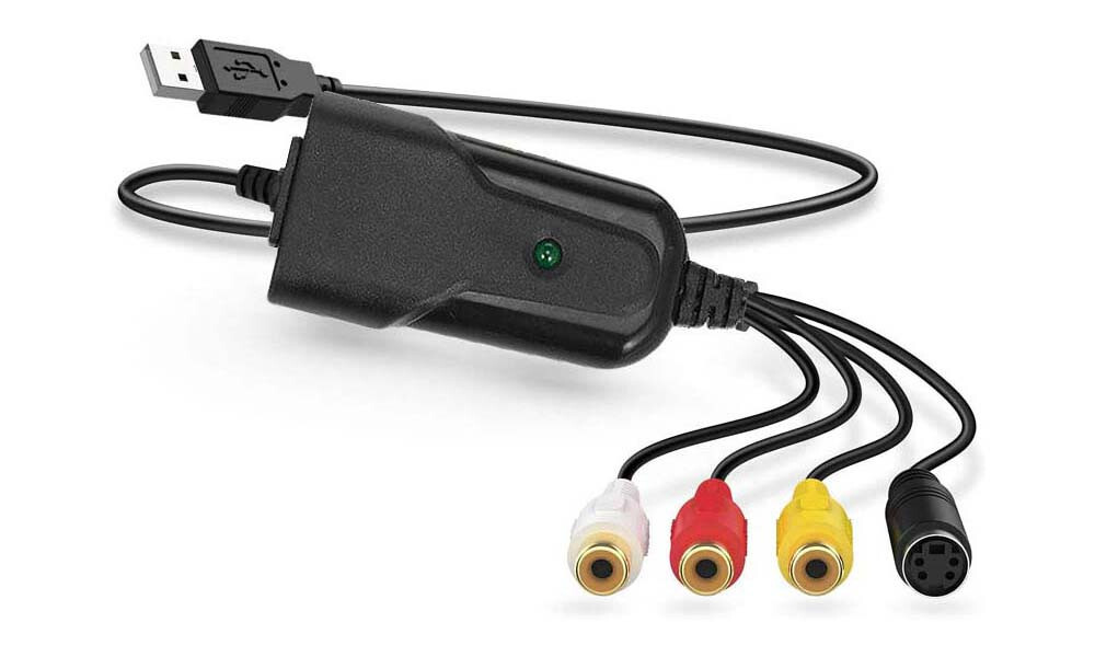 Plug-N-Play EZ RCA SVHS Vdeo Audio To USB Recorder Adapter