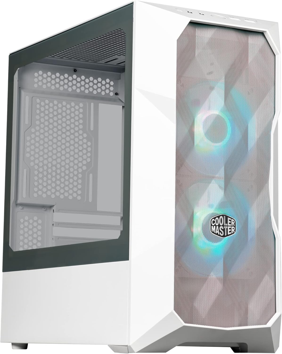 Cooler Master TD300 Mesh White Micro-ATX Tower Computer Case