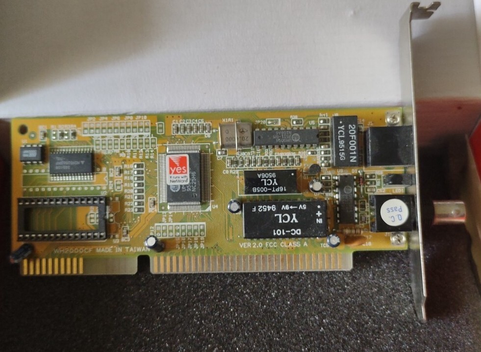 GTC WH2000CF 16BIT ISA ETHERNET BNC TP