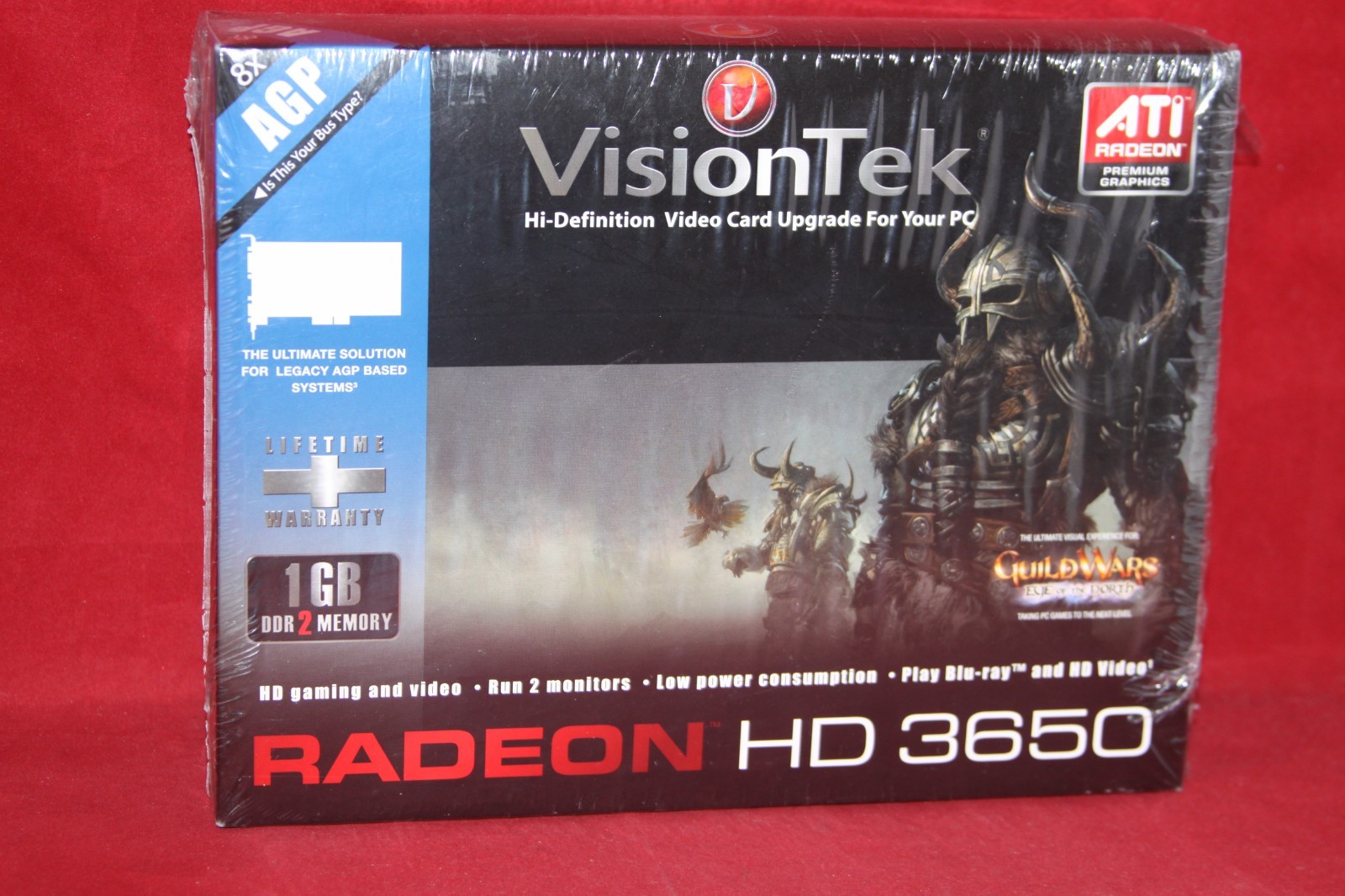 Visiontek ATI Radeon HD 3650, 1GB, AGP Graphics Card (36501GBAGP, VT-400518SM)