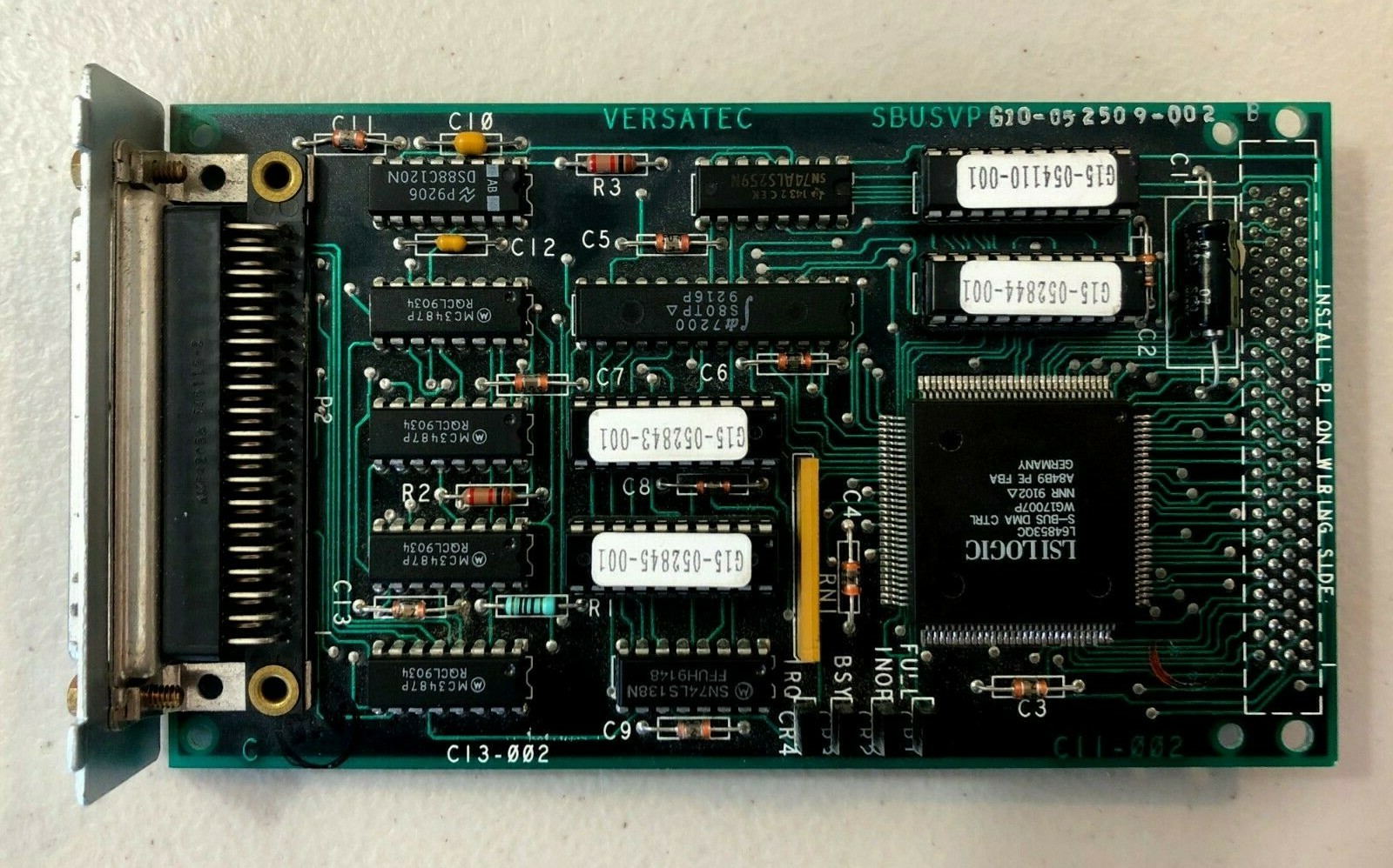 VERSATEC, 37-pin, SBUSVP Plotter Interface, G10-052509-002, from SUN SPARQ