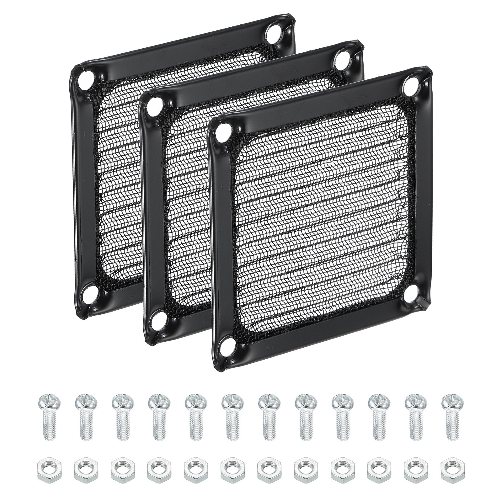 60mm Computer Fan Filter Grill 3 Pack Stainless Steel Mesh Dustproof Case Cover