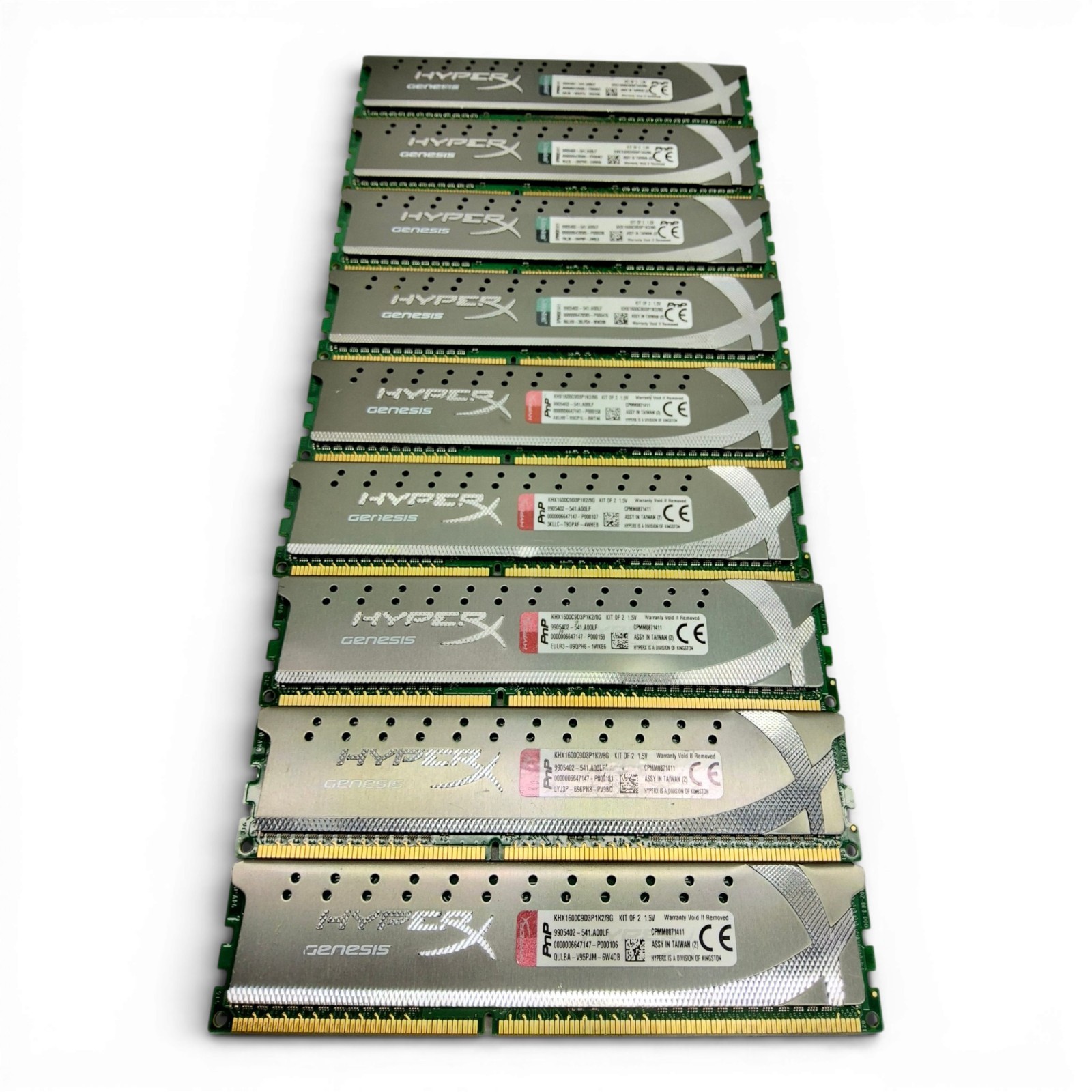 Lot 9 x Kingston HyperX 4GB DDR3 1600MHz PC3-12800 CL9 UDIMM Desktop Memory