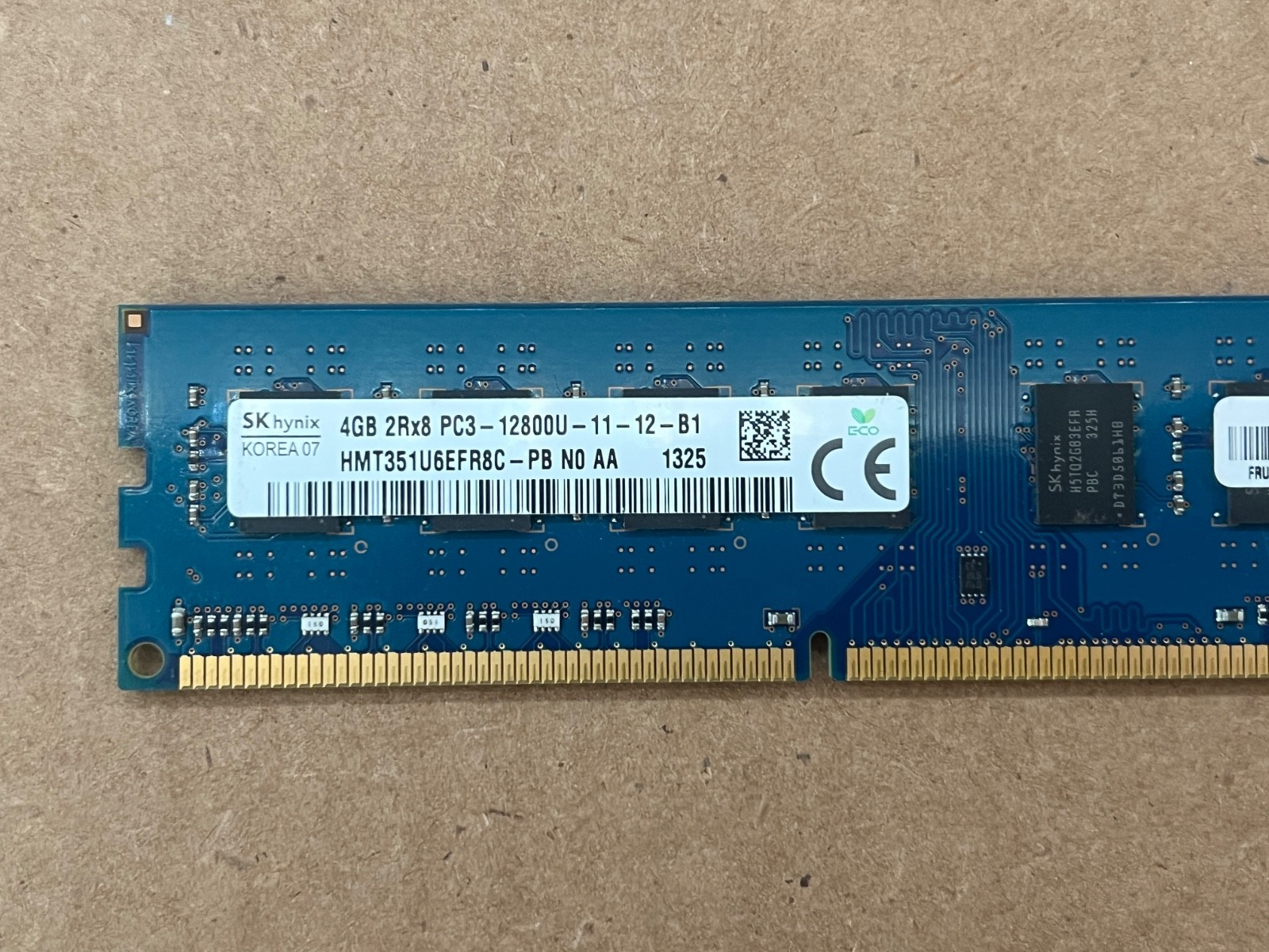 Lot of 6 Hynix HMT351U6EFR8C-PB 4GB PC3-12800 DDR3-1600 Dual Rank Memory