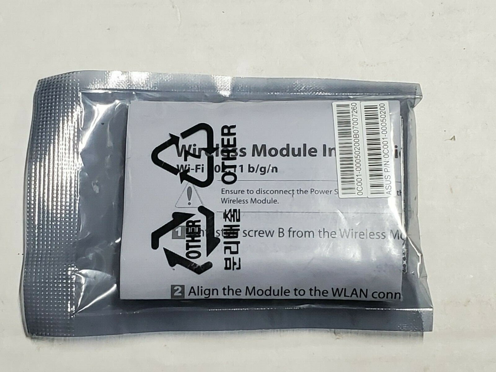 NEW ASUS WI-FI GO! 0C001-00050200 WI-FI 802.11 B/G/N WIRELESS PCIE MODULE A4.2
