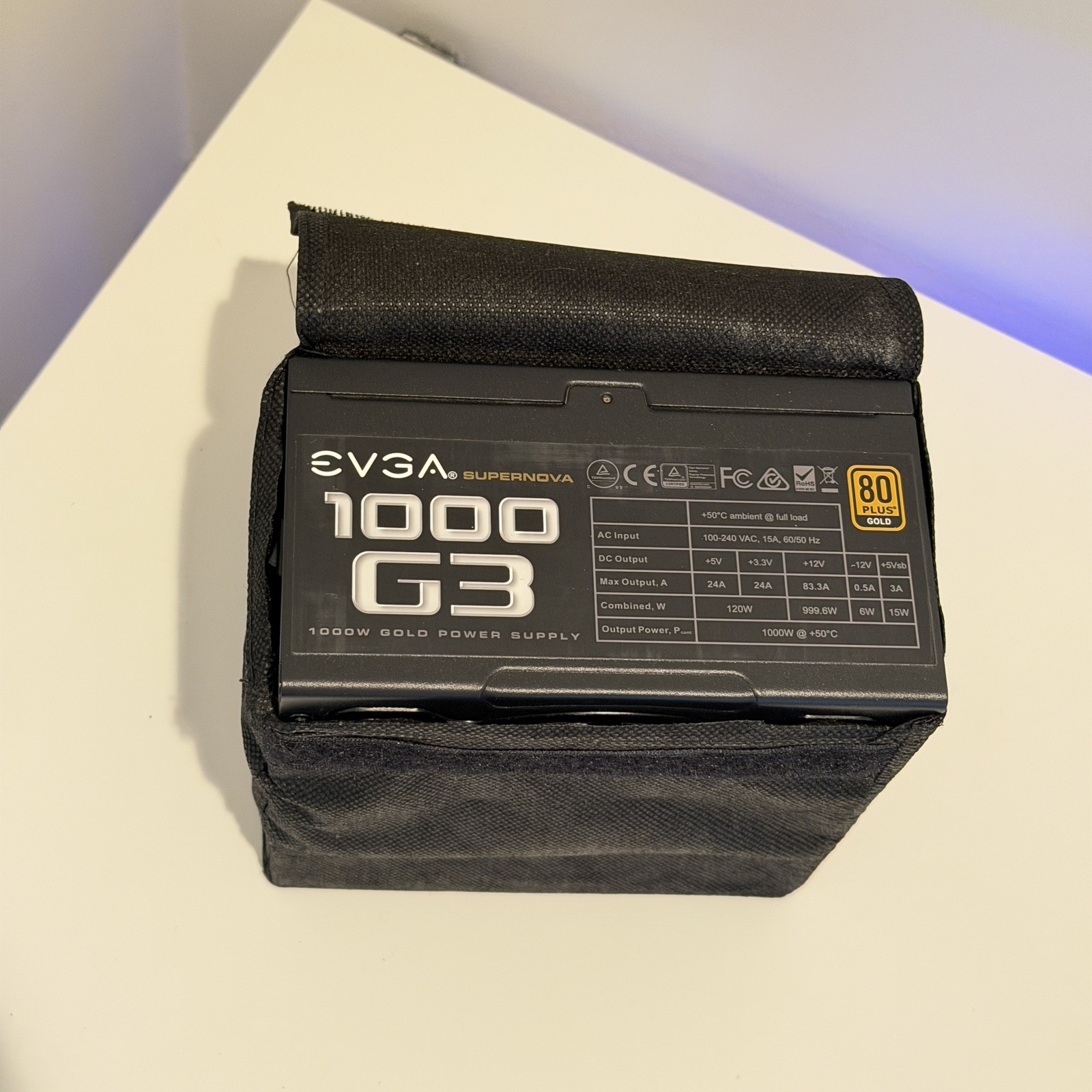 EVGA SuperNOVA 1000 G3 80+ GOLD 1000W Fully Modular Power Supply – Black