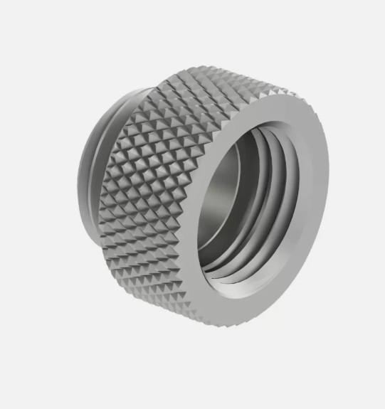 Barrow 7.5 mm G1/4″ Male to Female 7.5mm Extend Extender Fitting White Silver