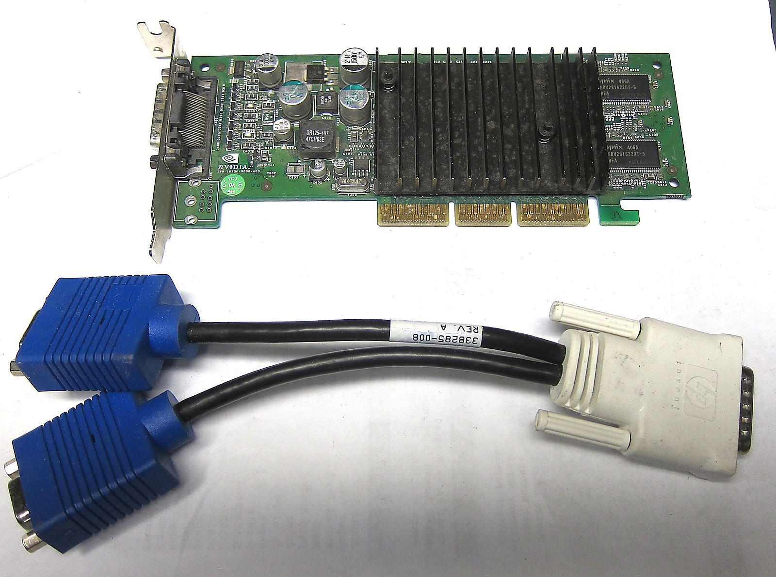 NVIDIA AGP VIDEO CARD P150 180-10150-0000 DUAL VIDEO OUT SCHOOL SURPLUS
