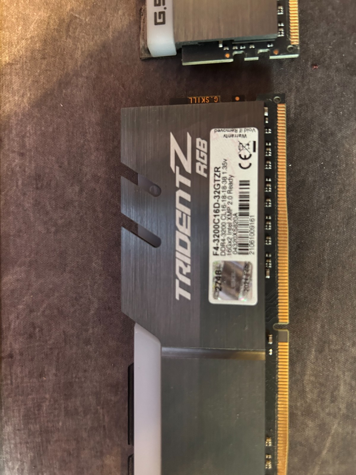 G.SKILL Trident Z RGB Series (XMP) DDR4 RAM 64GB (2x32GB) 3200MT/s CL16-18-18-38