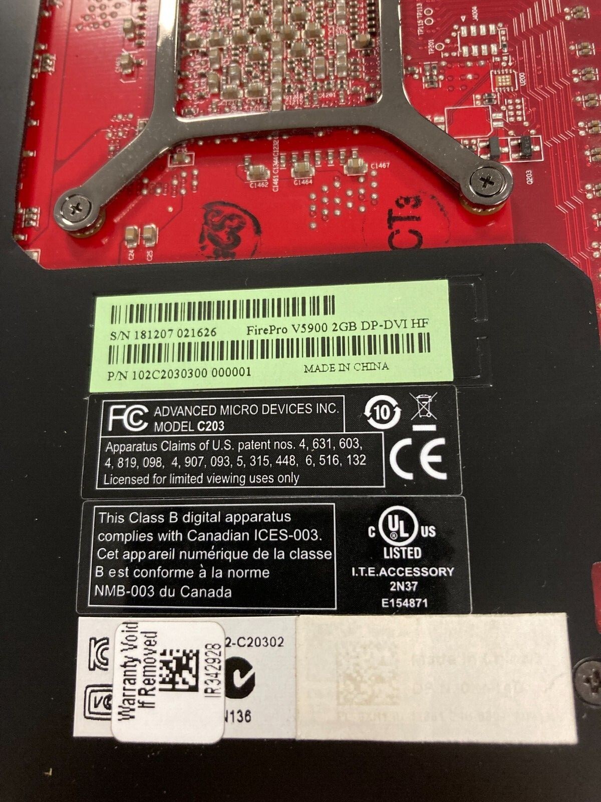PRICE REDUCED AMD FirePro V5900 2GB GDDR5 Dual Display Port PCI-e Graphics Card