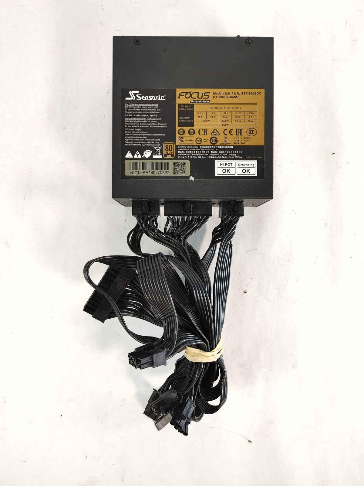 Sea Sonic SSR-650SGX 650 W 20+4 Pin SFX Desktop Power Supply SSR-650SGX