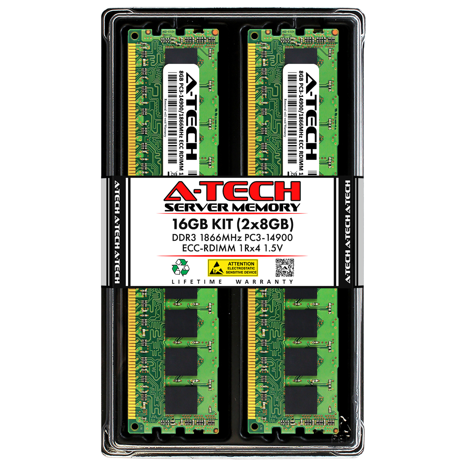 16GB 2x 8GB PC3-14900R RDIMM Intel W2600CR2L Memory RAM