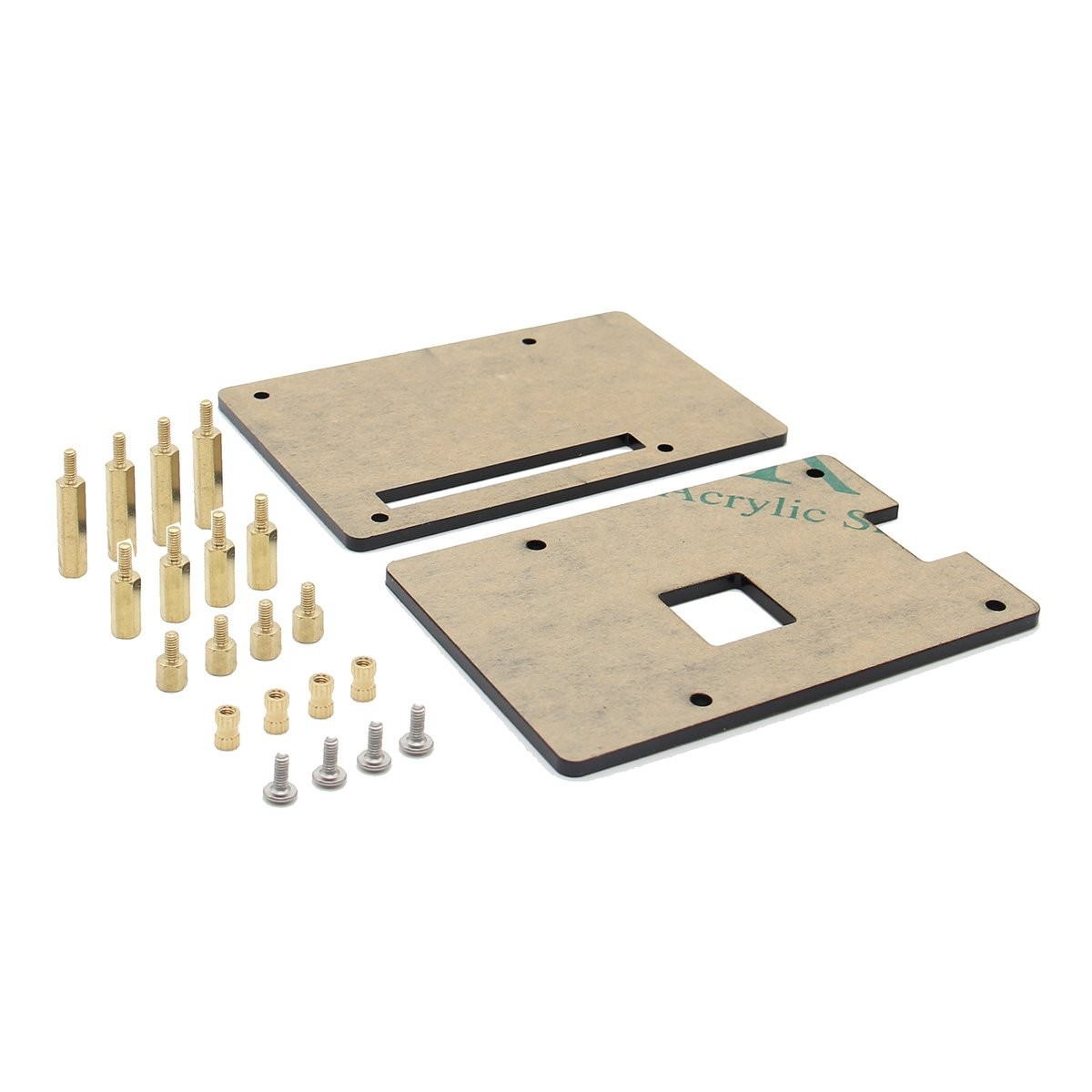 Case for Raspberry Pi 4, Universal HAT Size Pi Case DIY Kit, Protective Acryl…