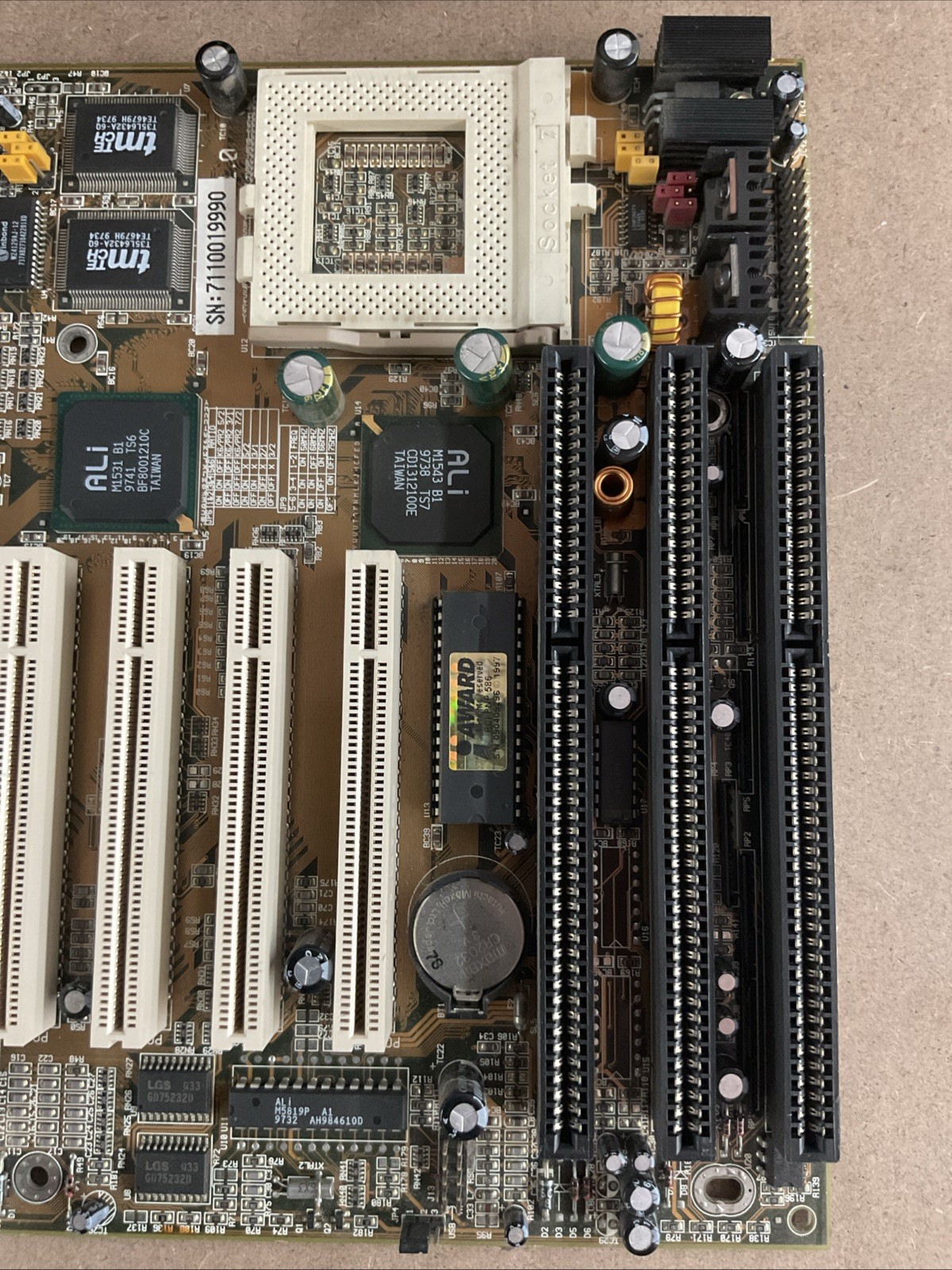 Vintage Socket 7 Motherboard Unknown Model/brand