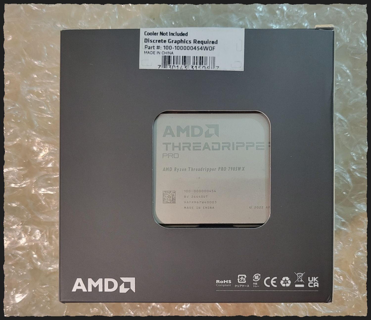 ASUS Pro WS WRX90E-SAGE SE EEB Workstation Motherboard & Threadripper Pro 7985WX