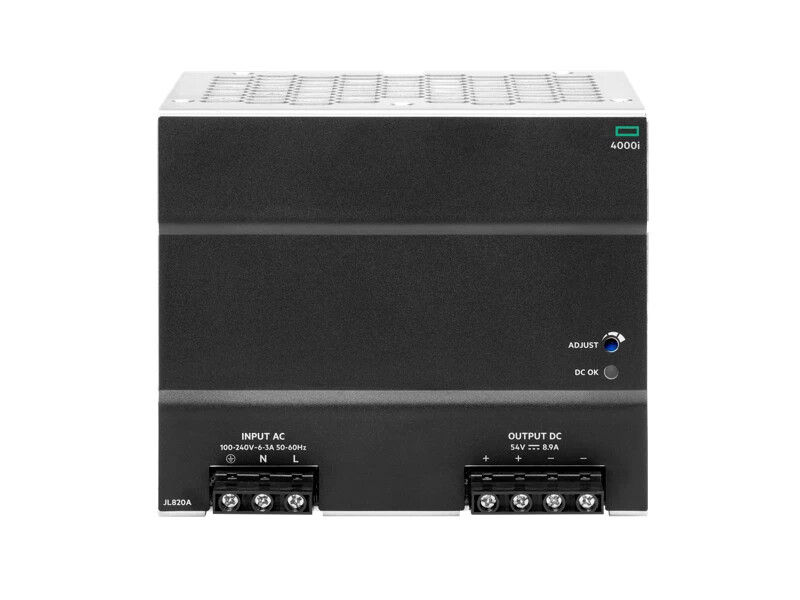 HPE Aruba 4000i POE Power Supply, 54VDC, 480W, 100‑240VAC DIN , New-Open Box