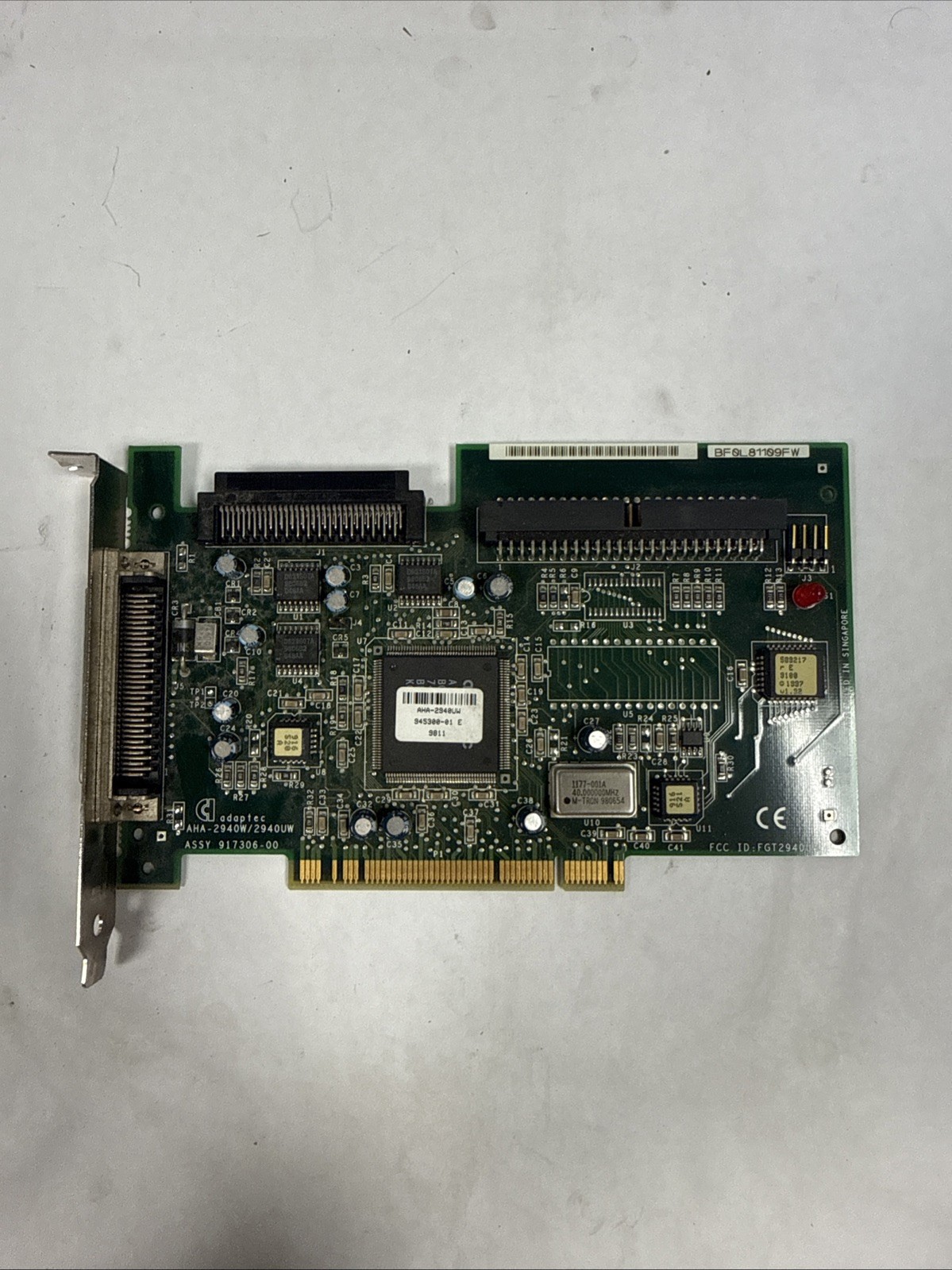 ADAPTEC AHA-2940W 2940UW ULTRA WIDE SCSI PCI CONTROLLER CARD 917306-00 . TESTED
