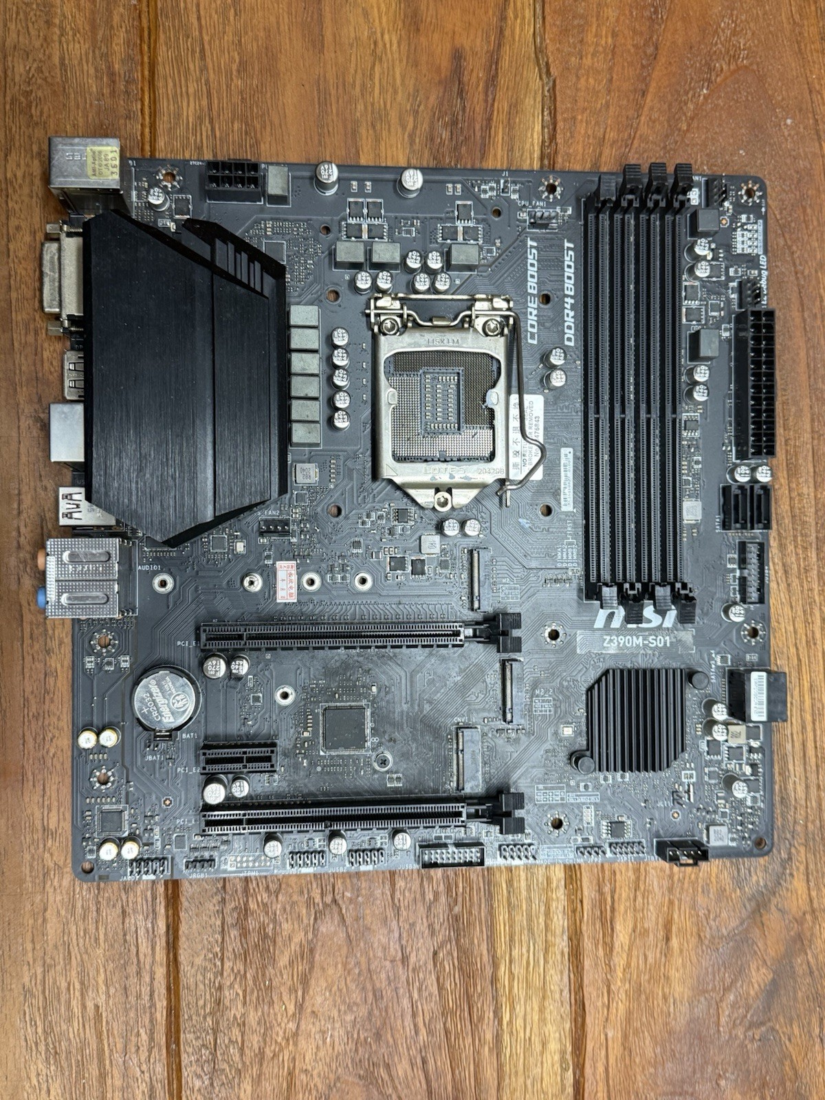 MSI Z390M-S01 MicroATX Intel LGA 1151 DDR4 Gaming Motherboard PLEASE READ
