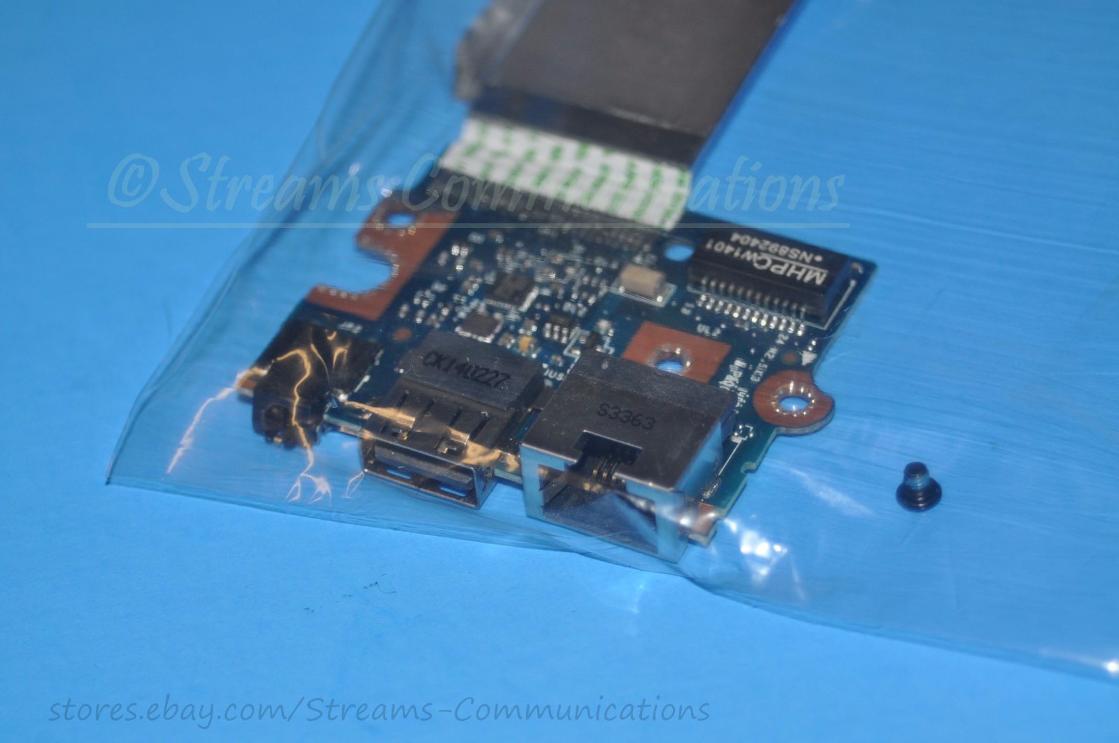 TOSHIBA Satellite C55-B C55D-B C55-B5242X Laptop USB Port Board w LAN/Audio Port