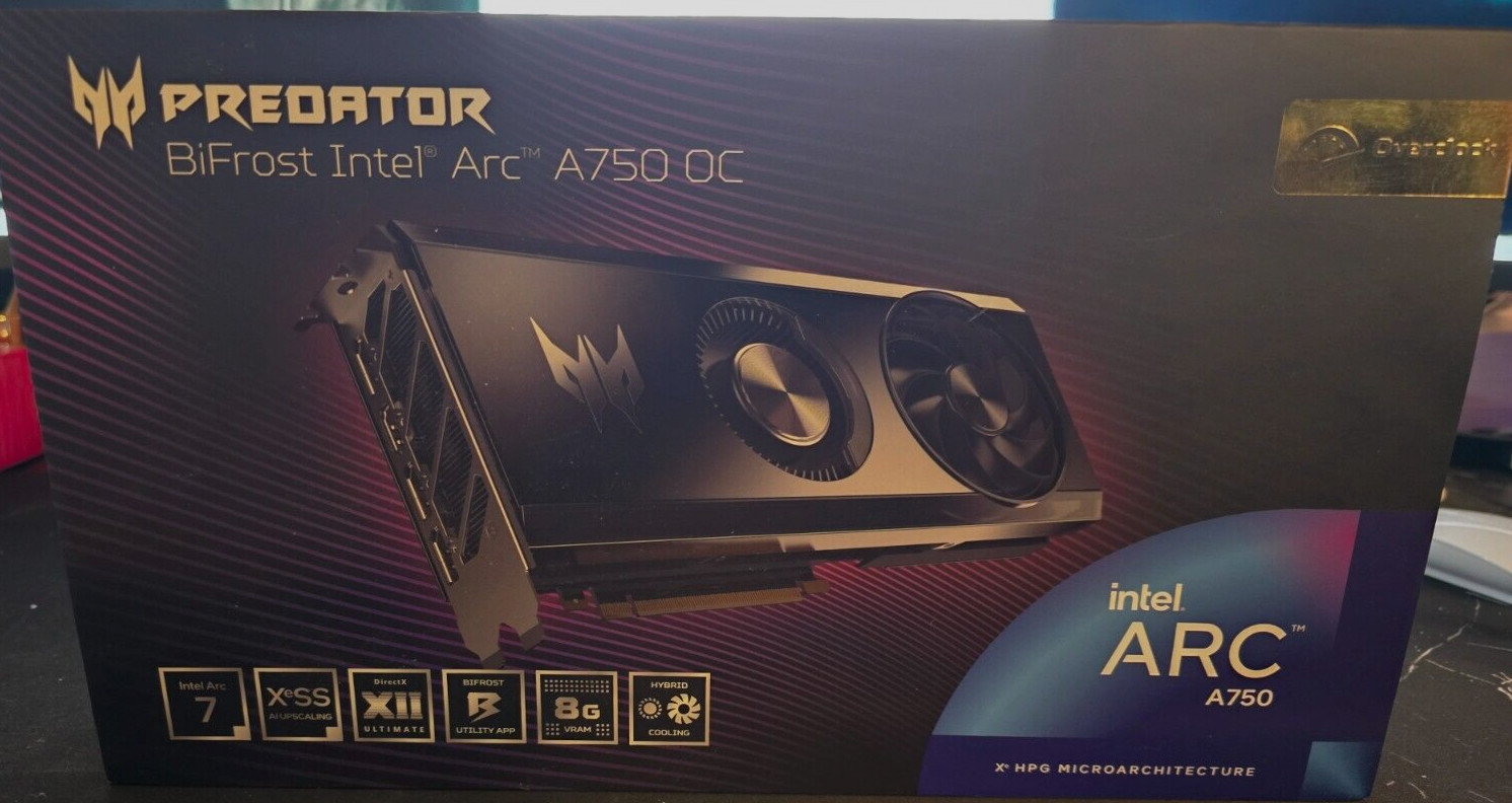 Predator Intel ARC A750 OC (Box Only)