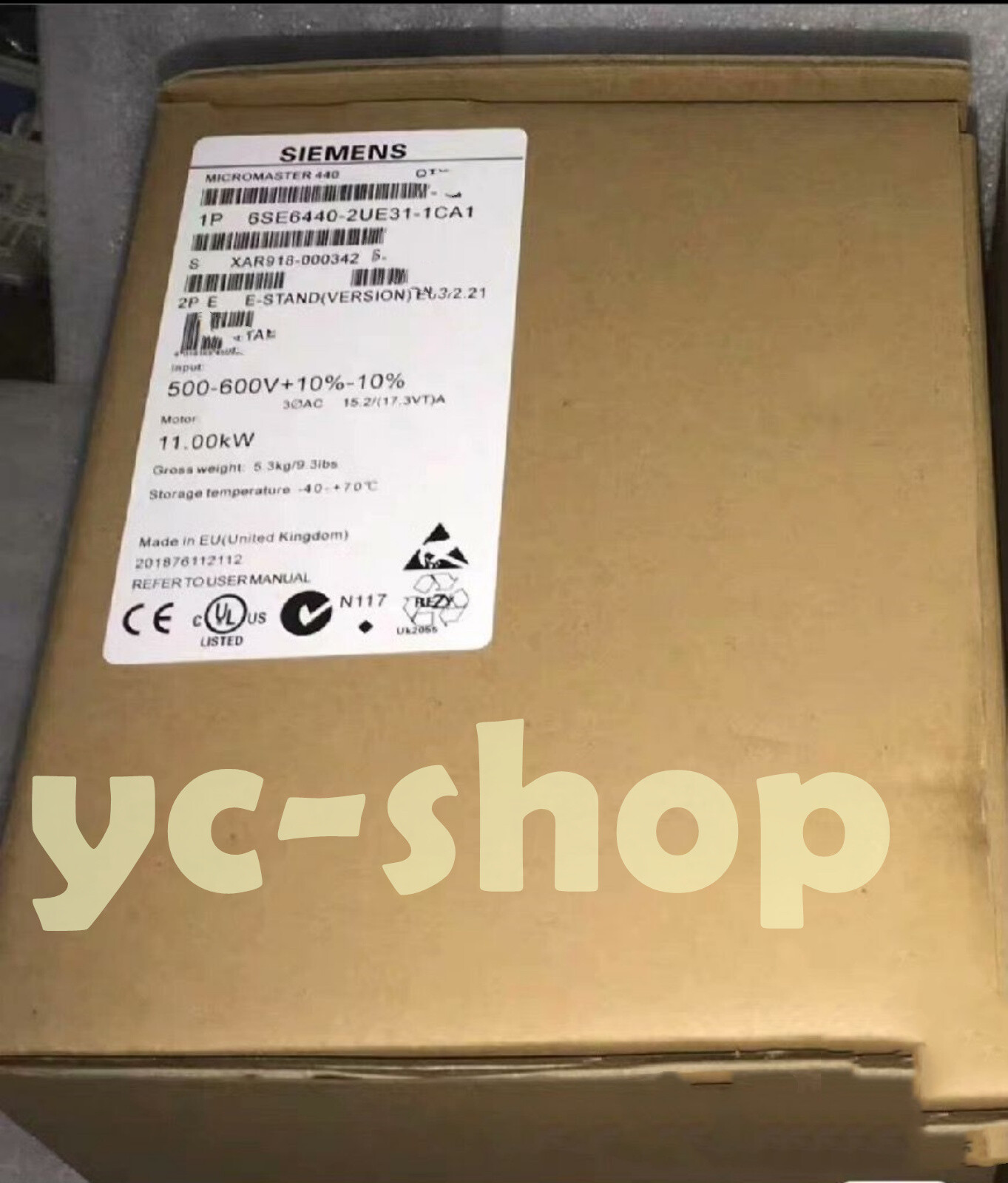 New Siemens 6SE6440-2UE31-1CA1 converter Fast Shipping via FedEx or DHL