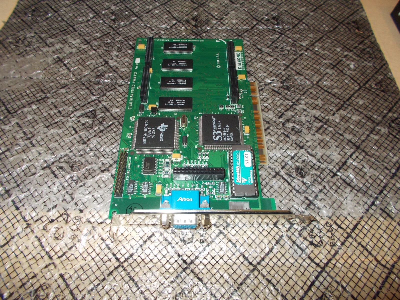 Diamond Stealth 64 Video VRAM PCI REV D7 2MB PCI VGA Video Card