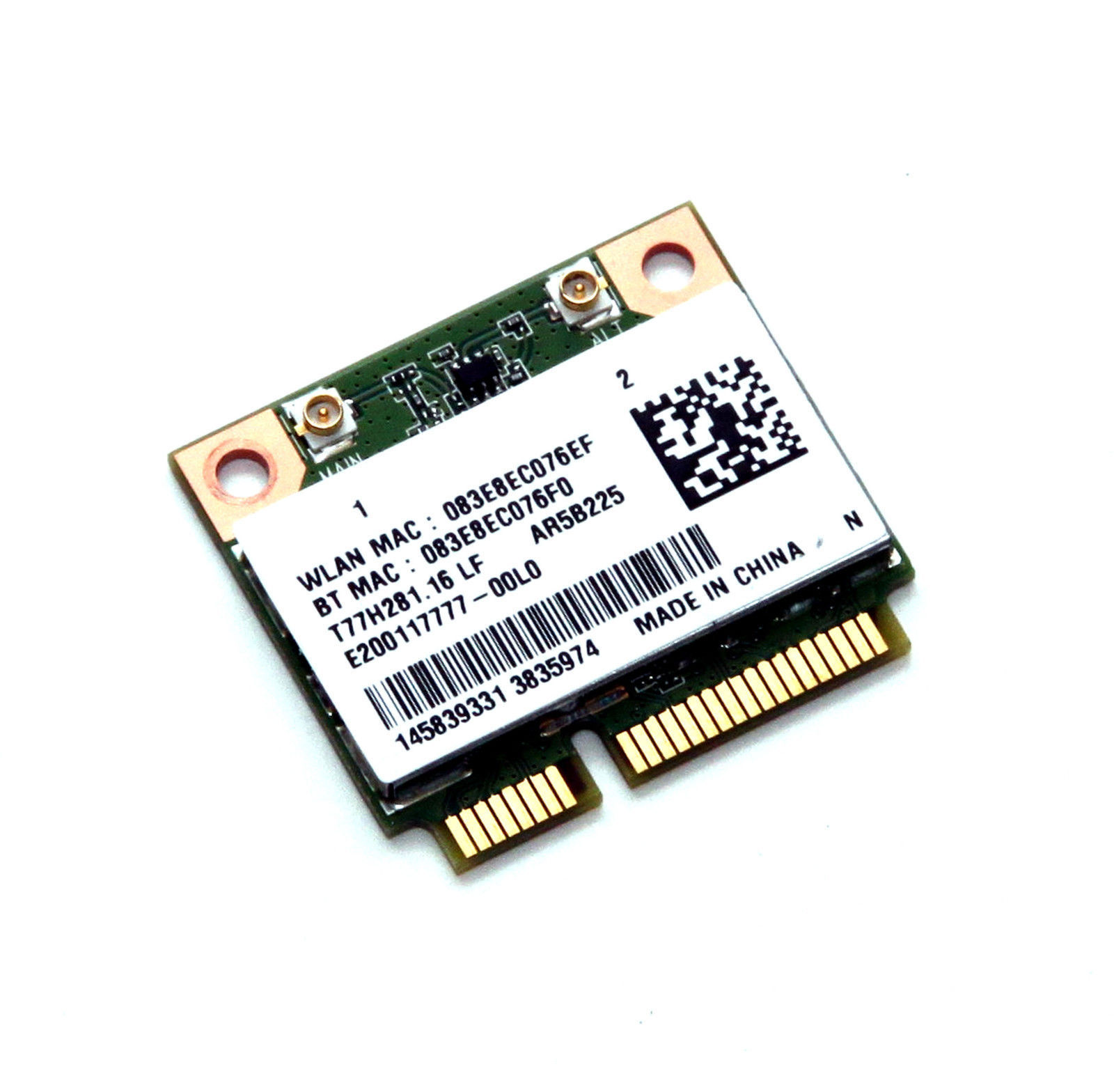 CV27Y AR5B225 GENUINE DELL WIRELESS CARD INSPIRON 3421 P37G TESTED US SELLER