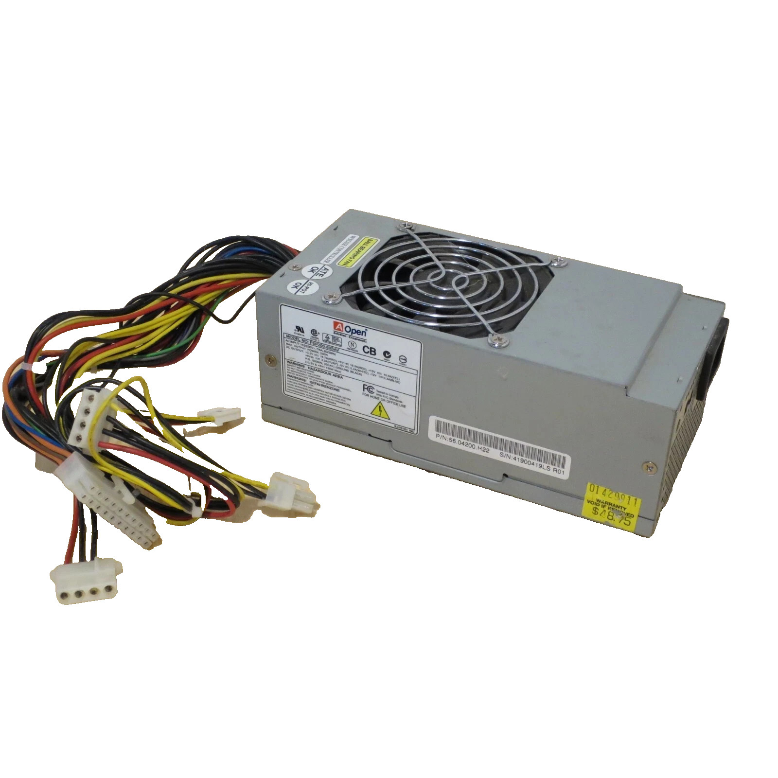 Vintage AOPEN FSP200-60SAV 200W FlexATX 20-PIN PSU