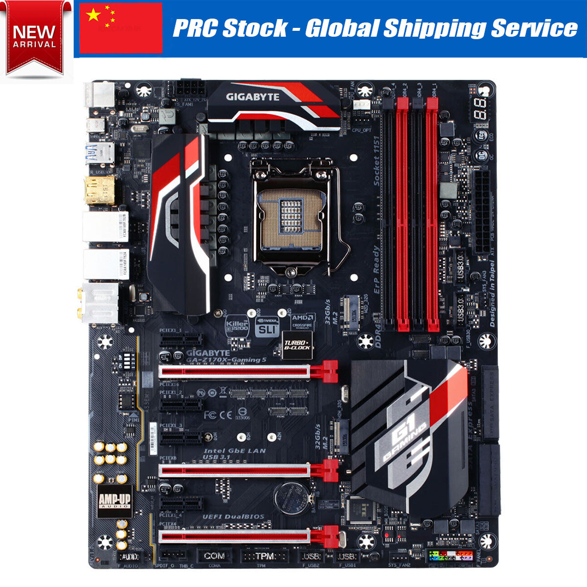 GIGABYTE Gaming GA-Z170X-Gaming 5 LGA 1151 USB 3.0 USB 3.1 Motherboard DP SATA3