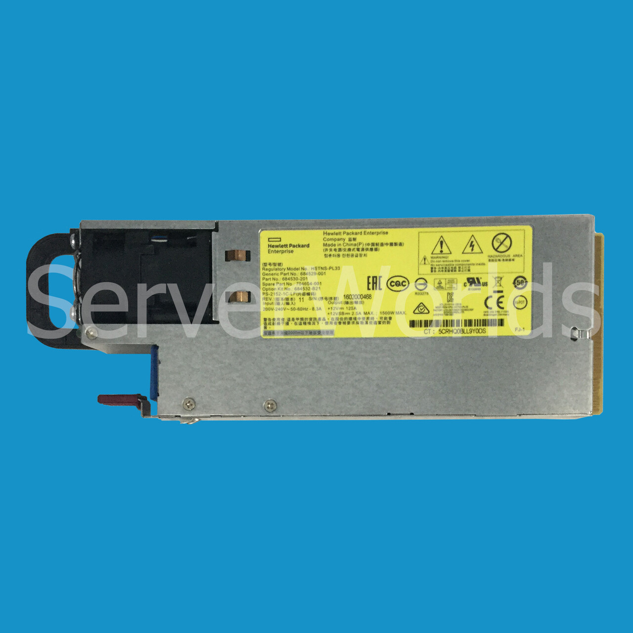 HP 704604-001 1500W Platinum Plus AC Power Supply 684530-201 684532-B21