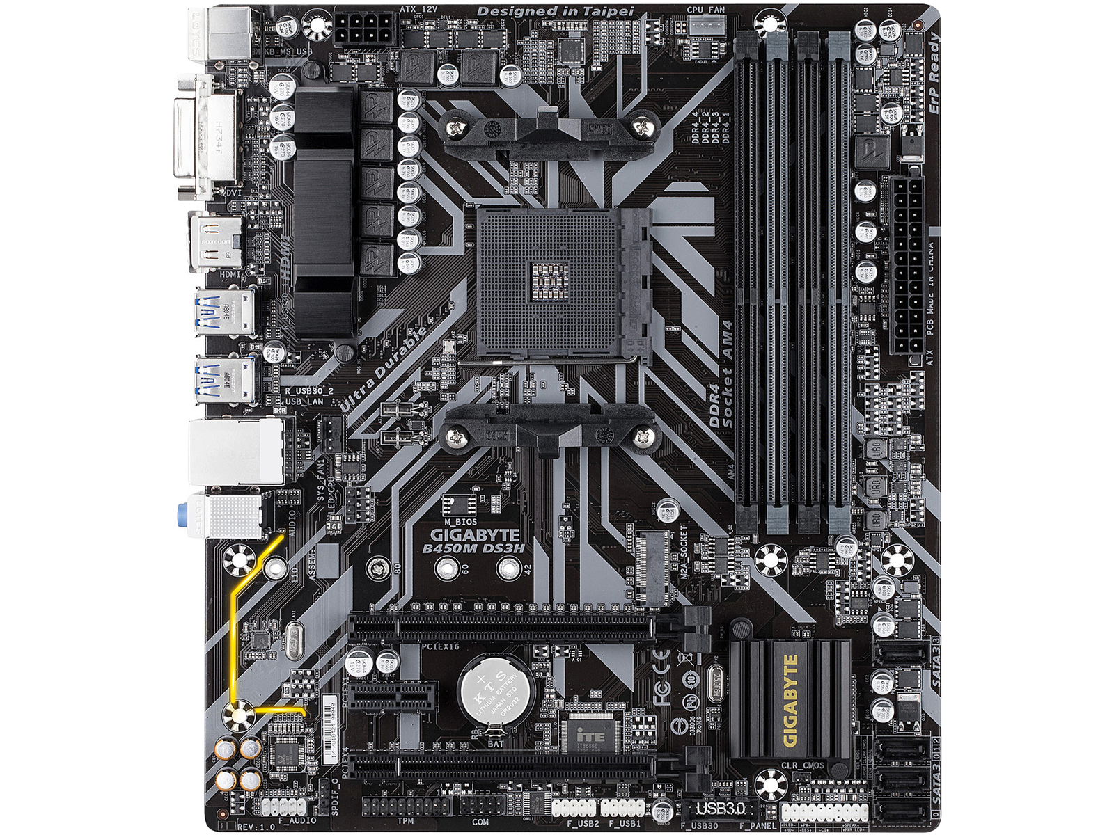 GIGABYTE B450M DS3H AM4 Micro ATX AMD Motherboard