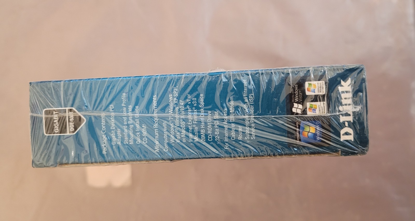 D-Link Gigabit Desktop PCI Adapter DGE-530T 10/100/1000 – NEW