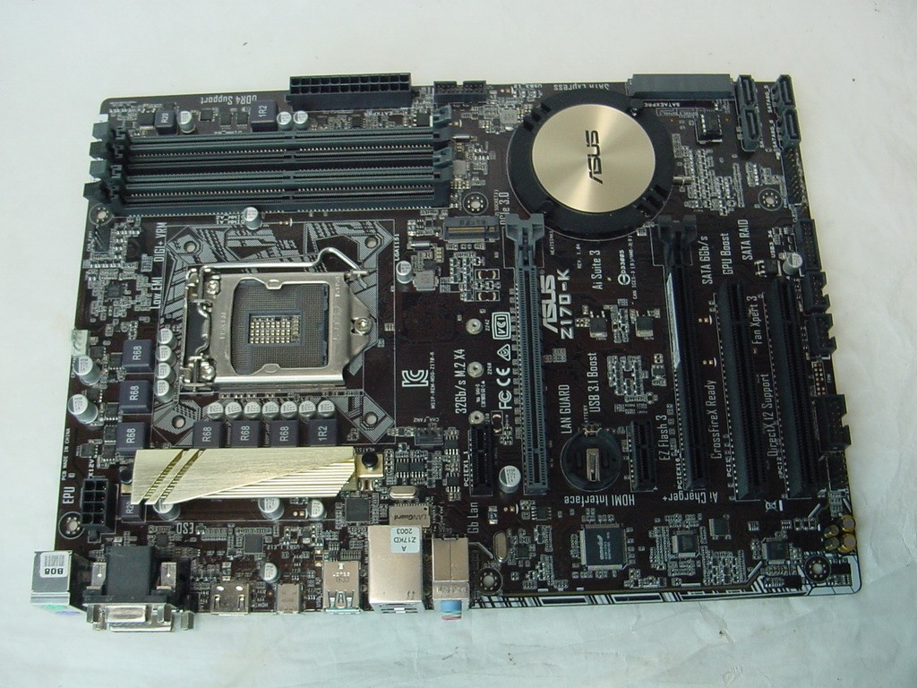 ASUS Z-170-K MOTHERBOARD – NO I/O SHIELD INCLUDED