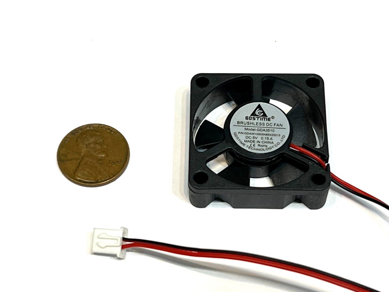 3510 Axial Fan cooling 3d printer computer 35mm x 10mm 5 Volt 5v Fan 2Pin box C9