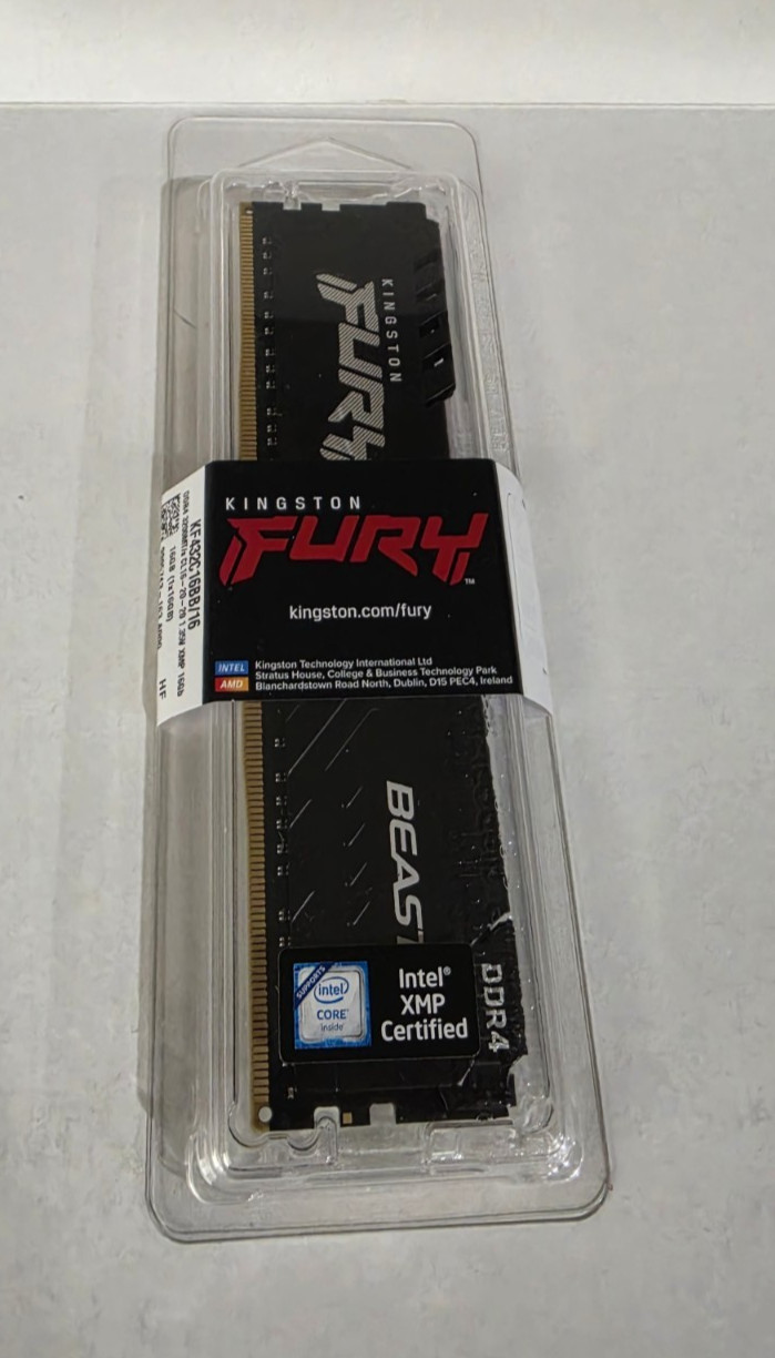 NEW Kingston FURY Beast 16GB DDR4 3200MHz DIMM Memory Module Sealed Box