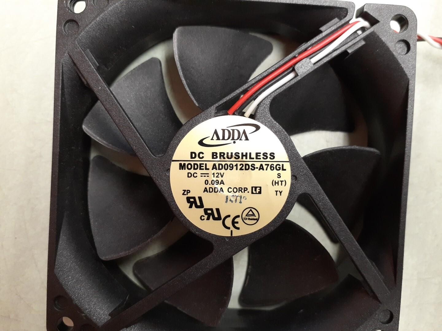 ADDA DC Brushless AD0912DS-A76GL Fan DC12V 0.09A